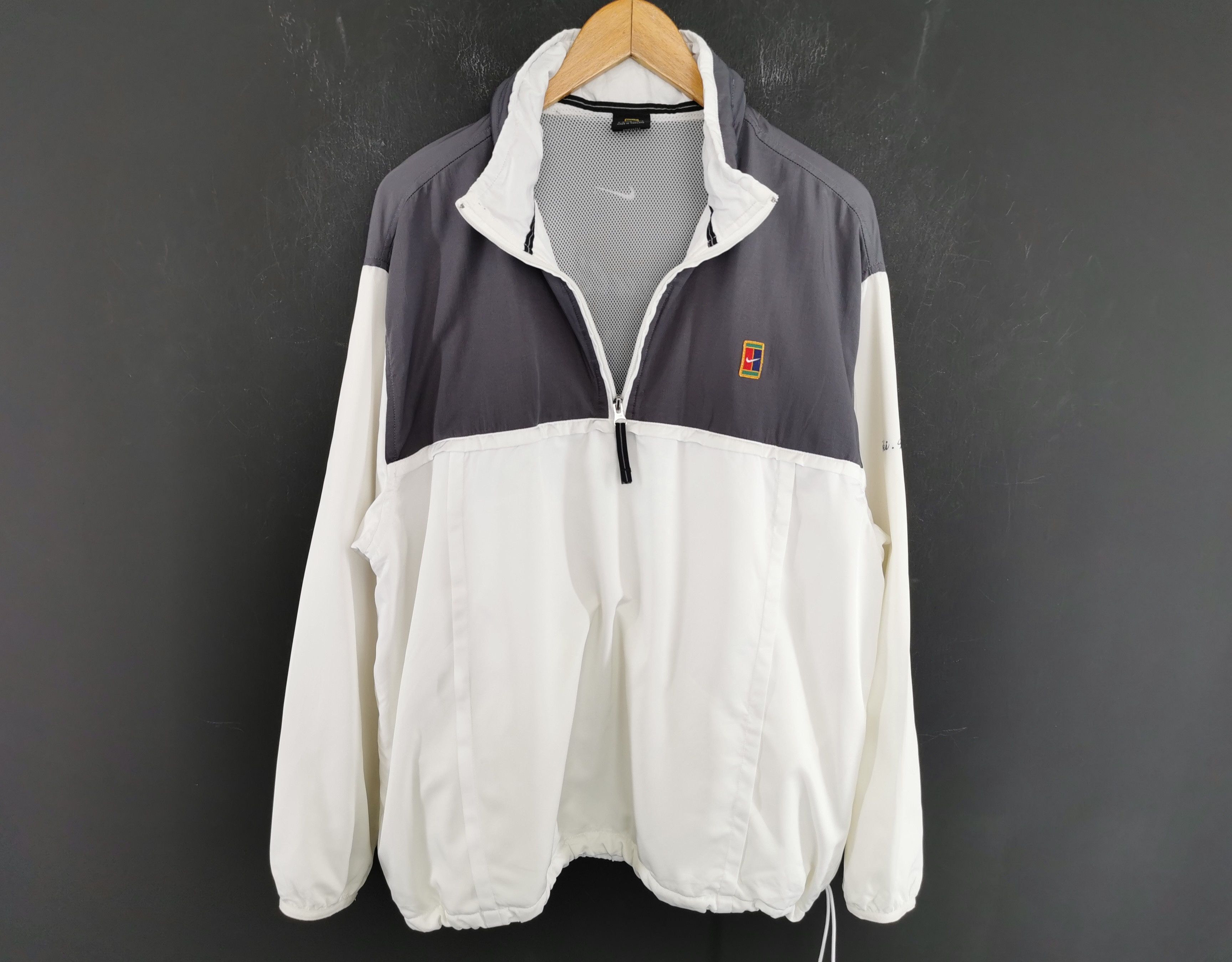 Vintage 90s Nike Court Pullover Windbreaker Jacket Size L