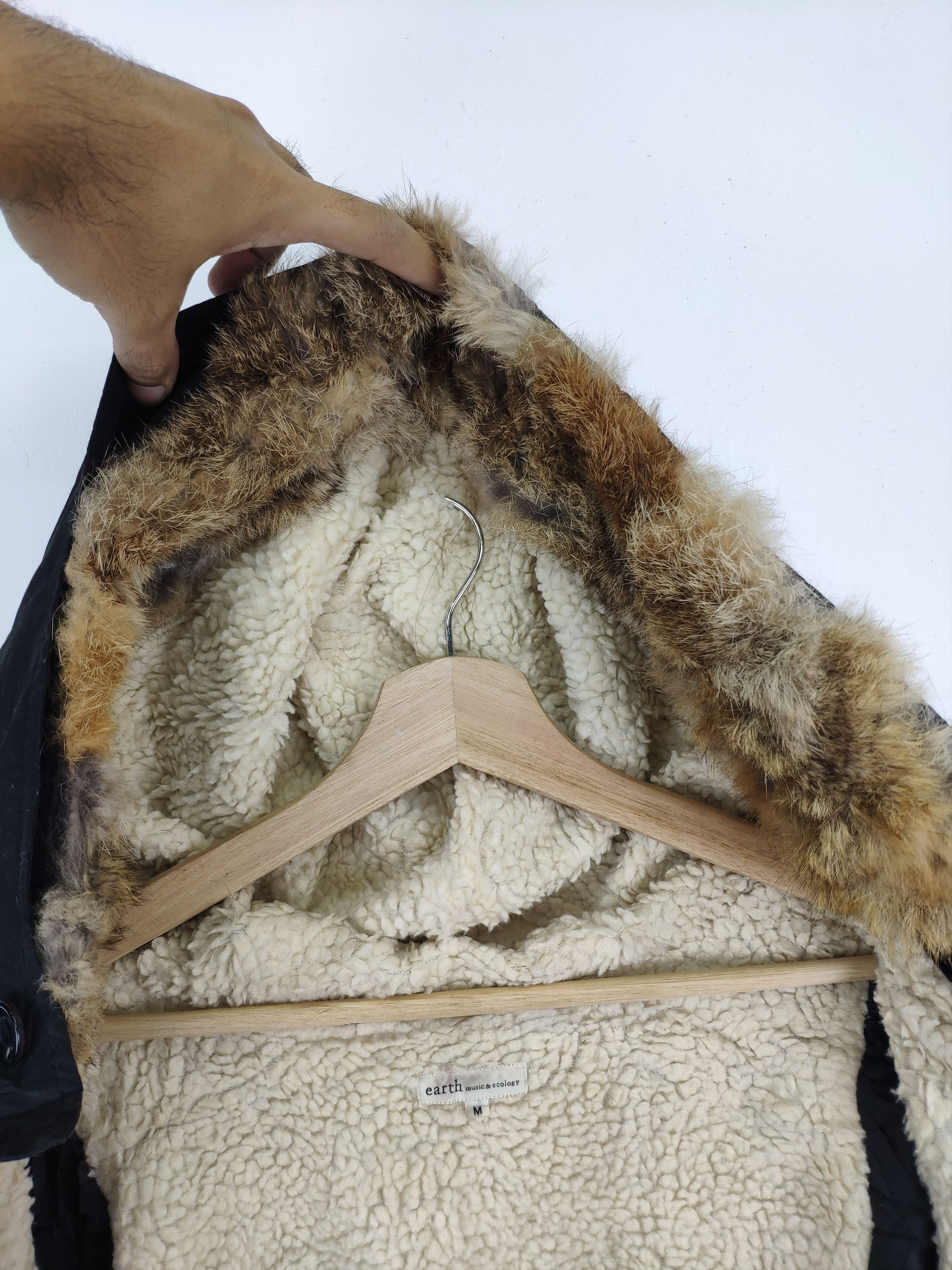 Japanese Brand × Vintage Vintage Hooded Jacket Lining Sherpa Alpha Industries Style Size US M / EU 48-50 / 2 - 6 Thumbnail