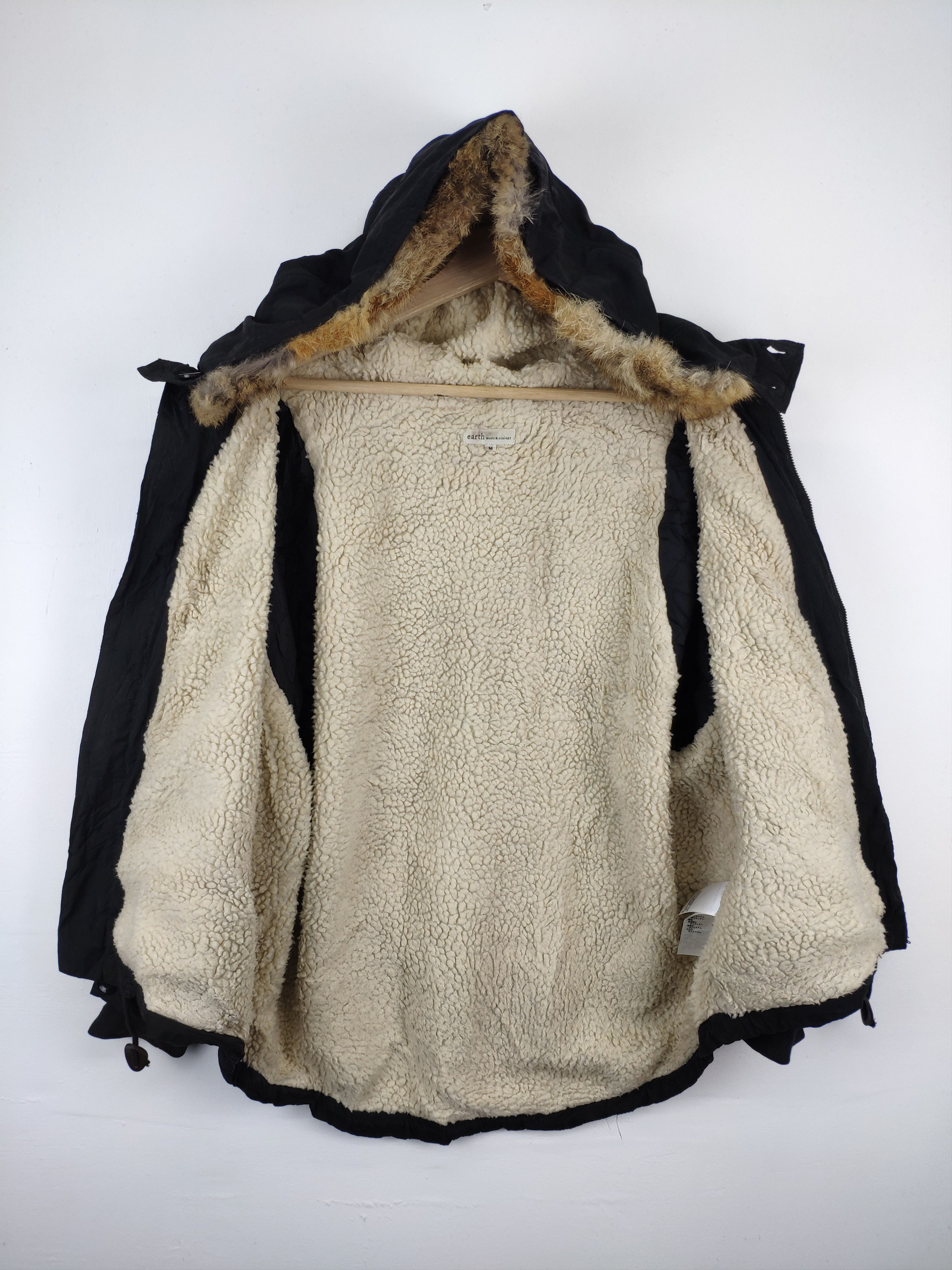 Japanese Brand × Vintage Vintage Hooded Jacket Lining Sherpa Alpha Industries Style Size US M / EU 48-50 / 2 - 3 Thumbnail
