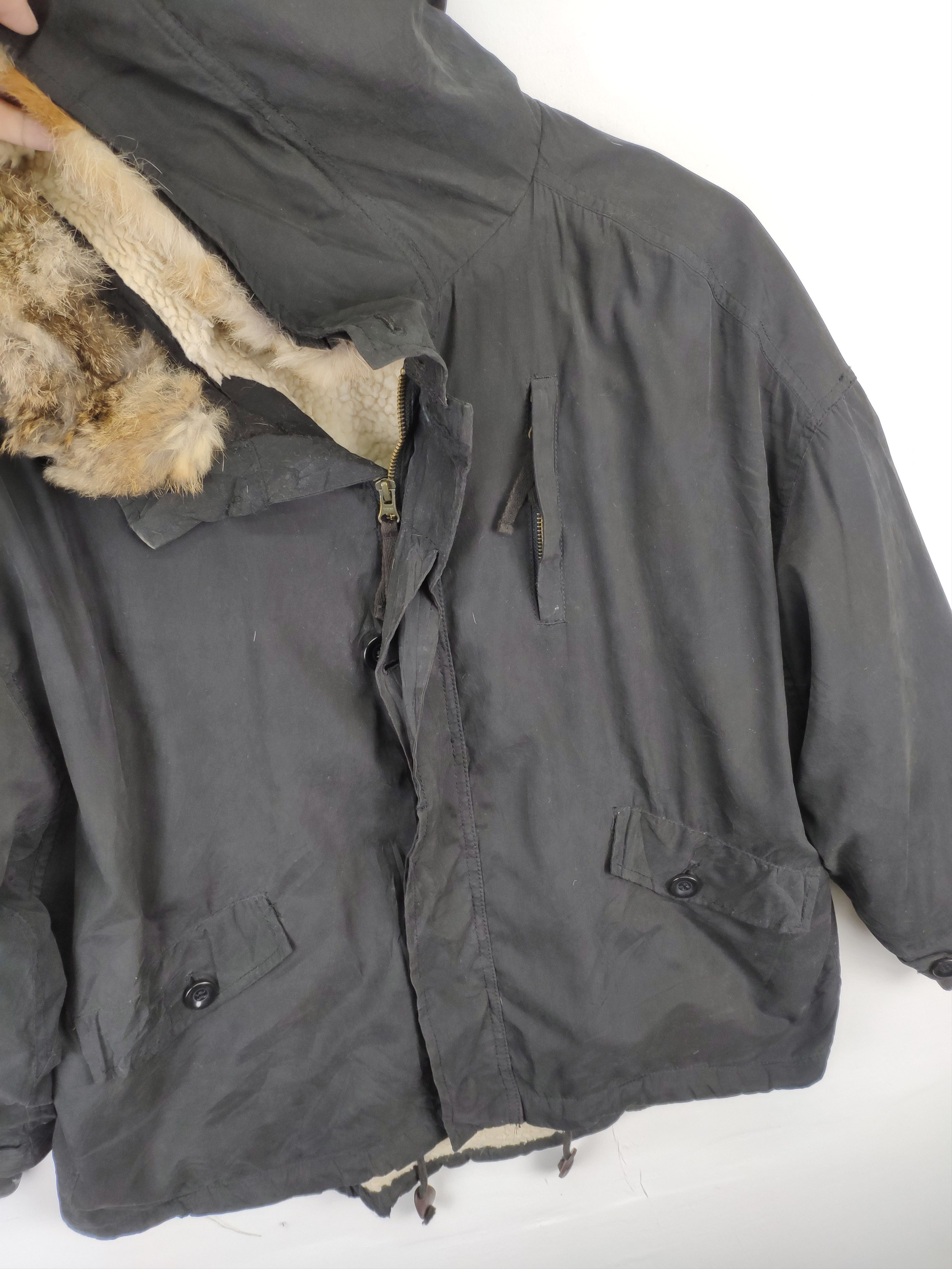 Japanese Brand × Vintage Vintage Hooded Jacket Lining Sherpa Alpha Industries Style Size US M / EU 48-50 / 2 - 13 Thumbnail