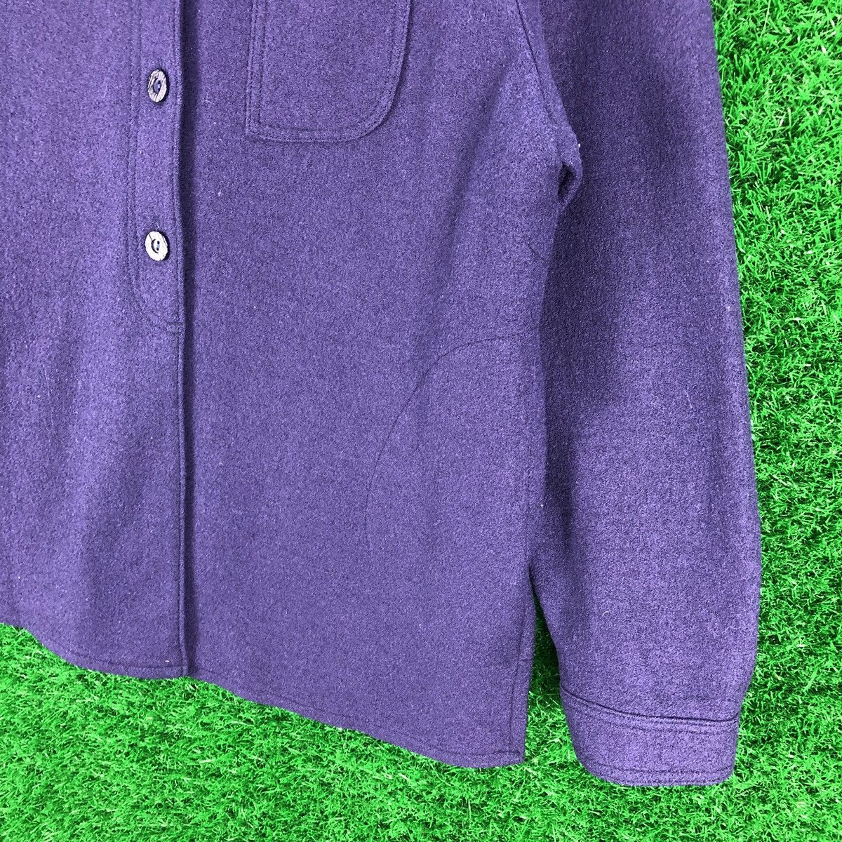 Designer × Japanese Brand × Vintage Vintage 80's Wool Blouse Shirts Button Up Size M / US 6-8 / IT 42-44 - 3 Thumbnail