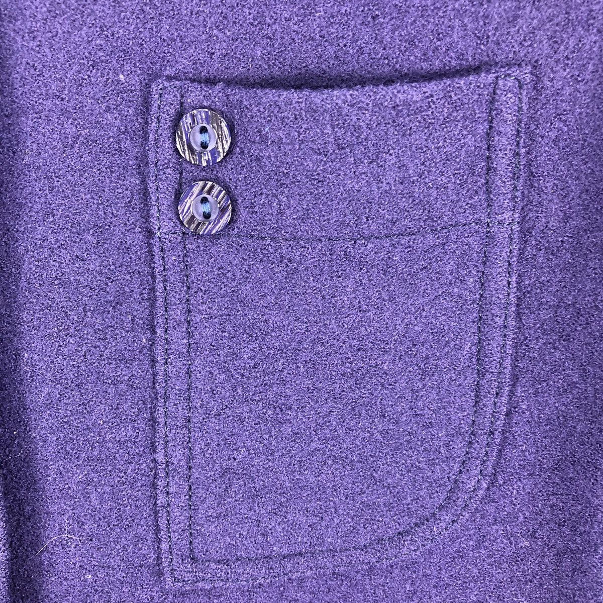 Designer × Japanese Brand × Vintage Vintage 80's Wool Blouse Shirts Button Up Size M / US 6-8 / IT 42-44 - 8 Thumbnail