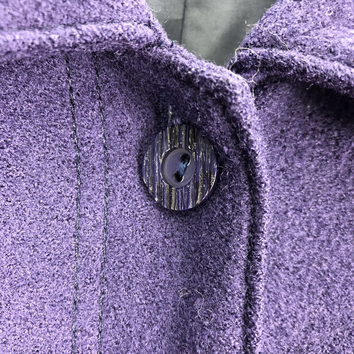 Designer × Japanese Brand × Vintage Vintage 80's Wool Blouse Shirts Button Up Size M / US 6-8 / IT 42-44 - 7 Thumbnail
