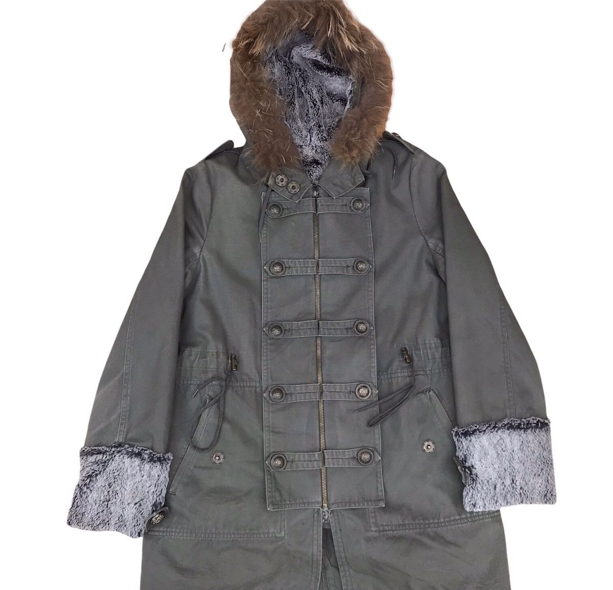 5351 POUR LES HOMMES × In The Attic × Japanese Brand BRUSH parka Yohji yamamoto inspired face military fur Size US S / EU 44-46 / 1 - 5 Thumbnail