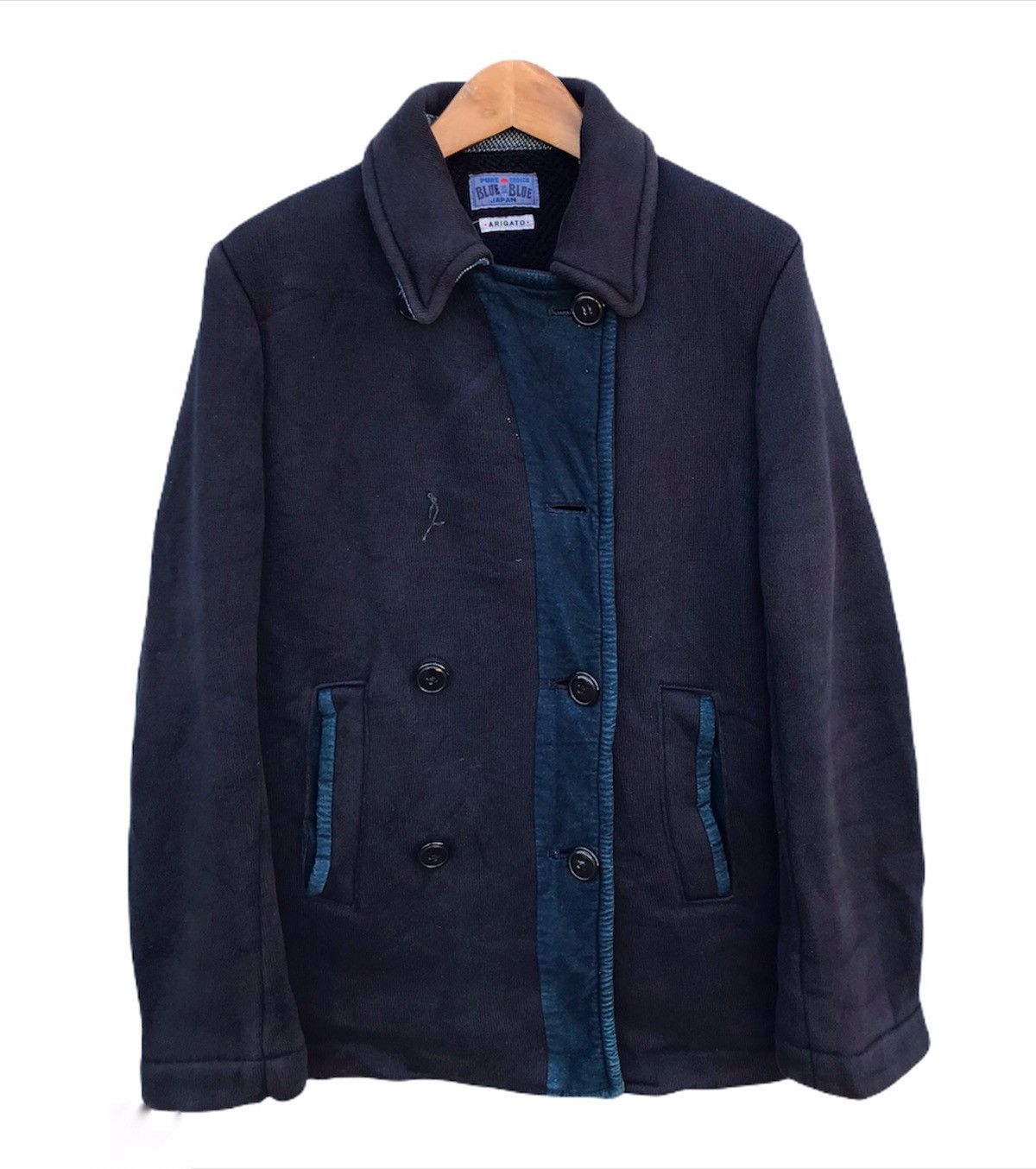 Blue Blue Japan × Japanese Brand 🇯🇵Blue blue japan arigato double breast jacket Size US M / EU 48-50 / 2 - 4 Thumbnail