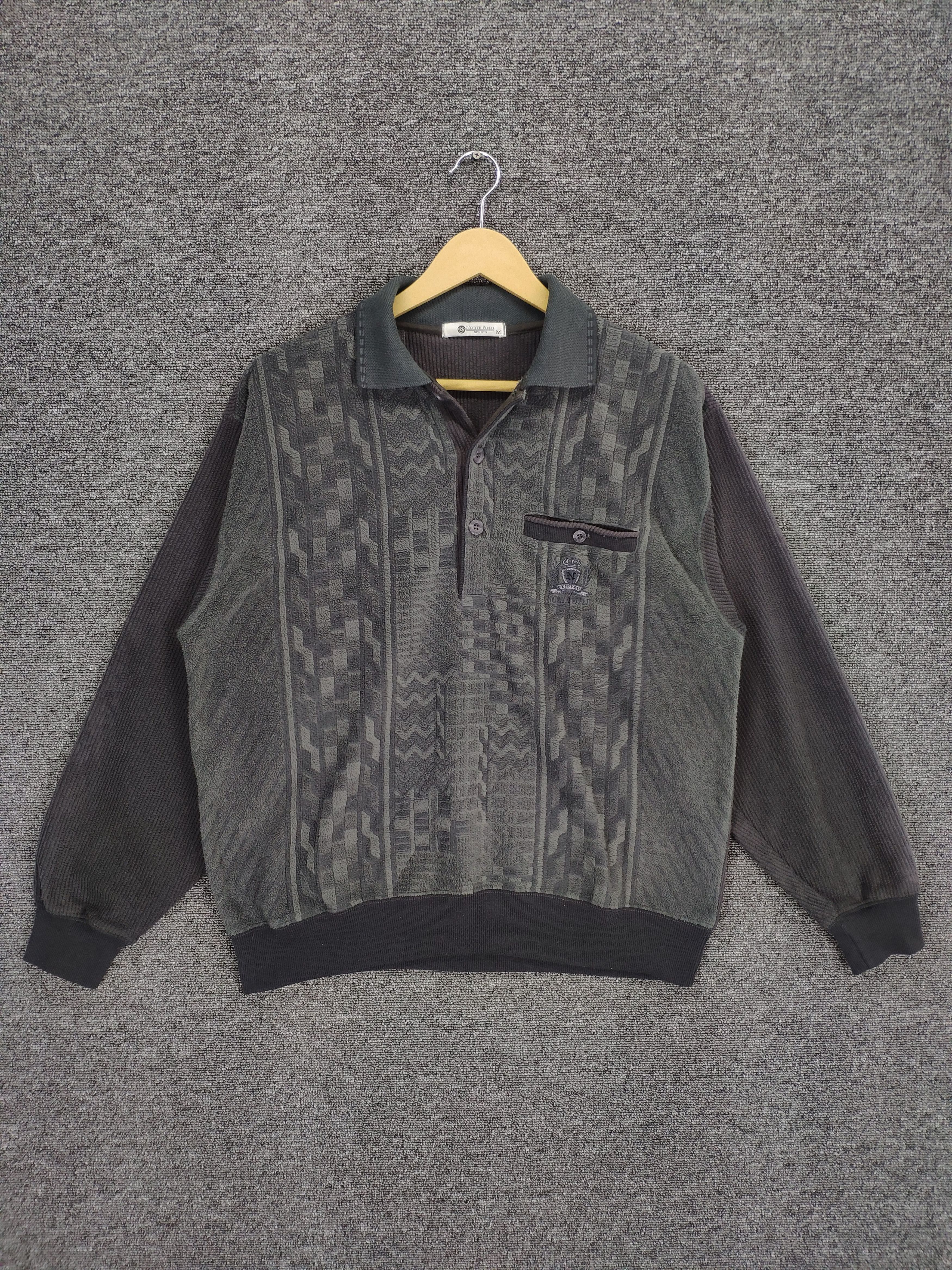 Japanese Brand × Vintage Vintage Polo Knit Long Sleeve Shirt Size US M / EU 48-50 / 2 - 1 Thumbnail