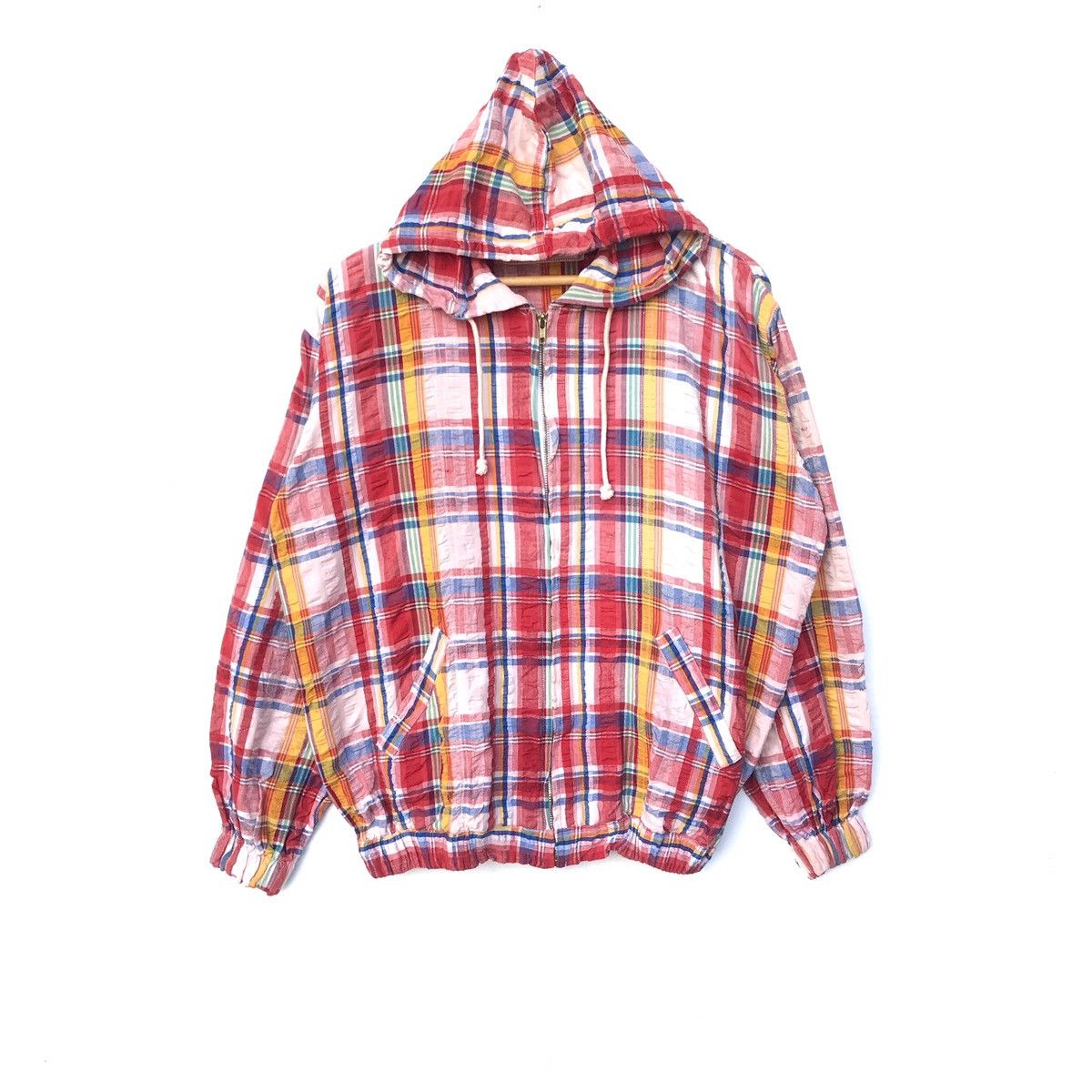 Vintage VINTAGE HOODIE Street MULTI-tone jumper pULLOVER Size US M / EU 48-50 / 2 - 1 Thumbnail