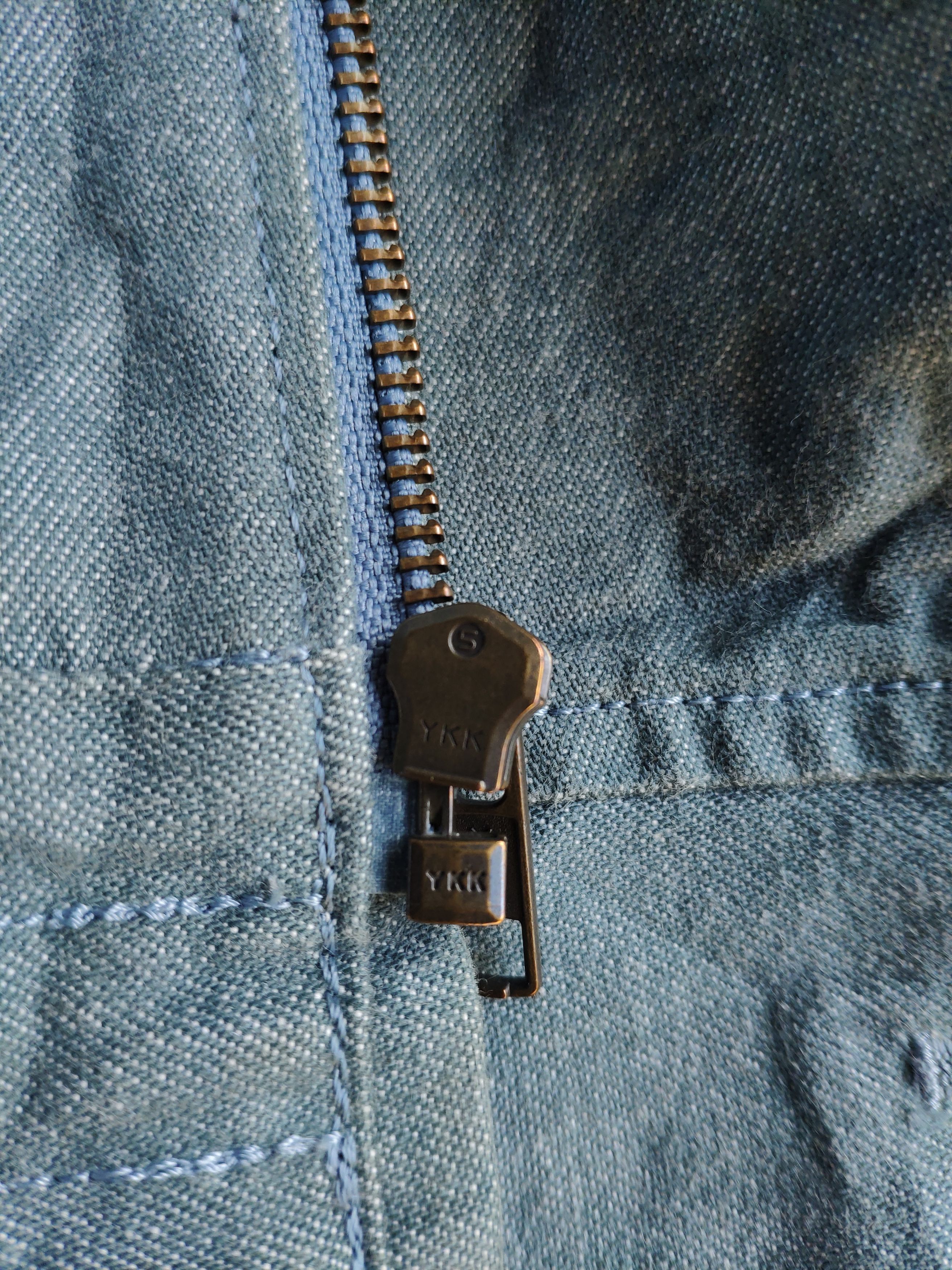 Japanese Brand × Vintage Vintage Denim Jacket Zipper Blanc Basque Size US XS / EU 42 / 0 - 4 Thumbnail
