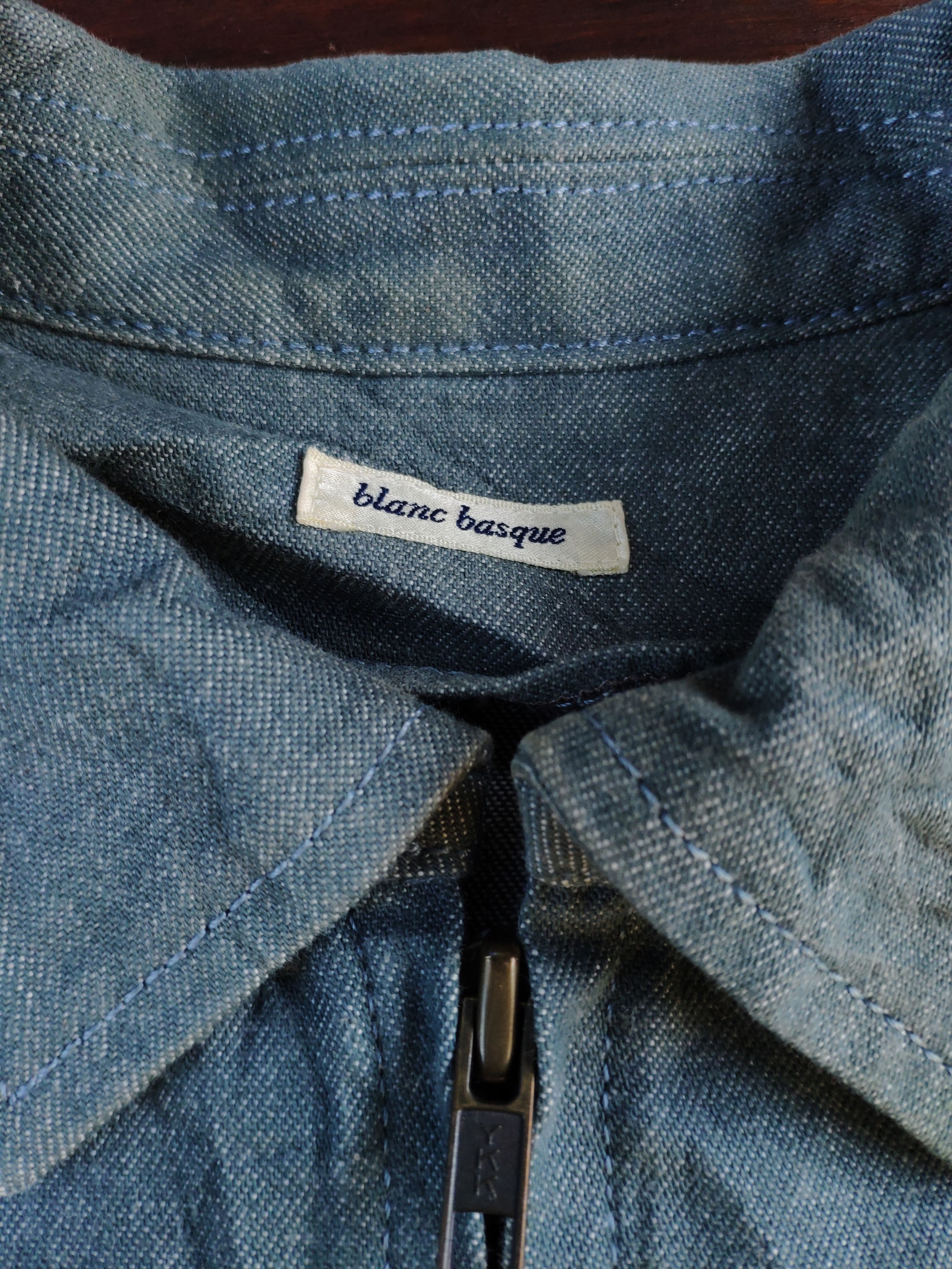 Japanese Brand × Vintage Vintage Denim Jacket Zipper Blanc Basque Size US XS / EU 42 / 0 - 5 Thumbnail