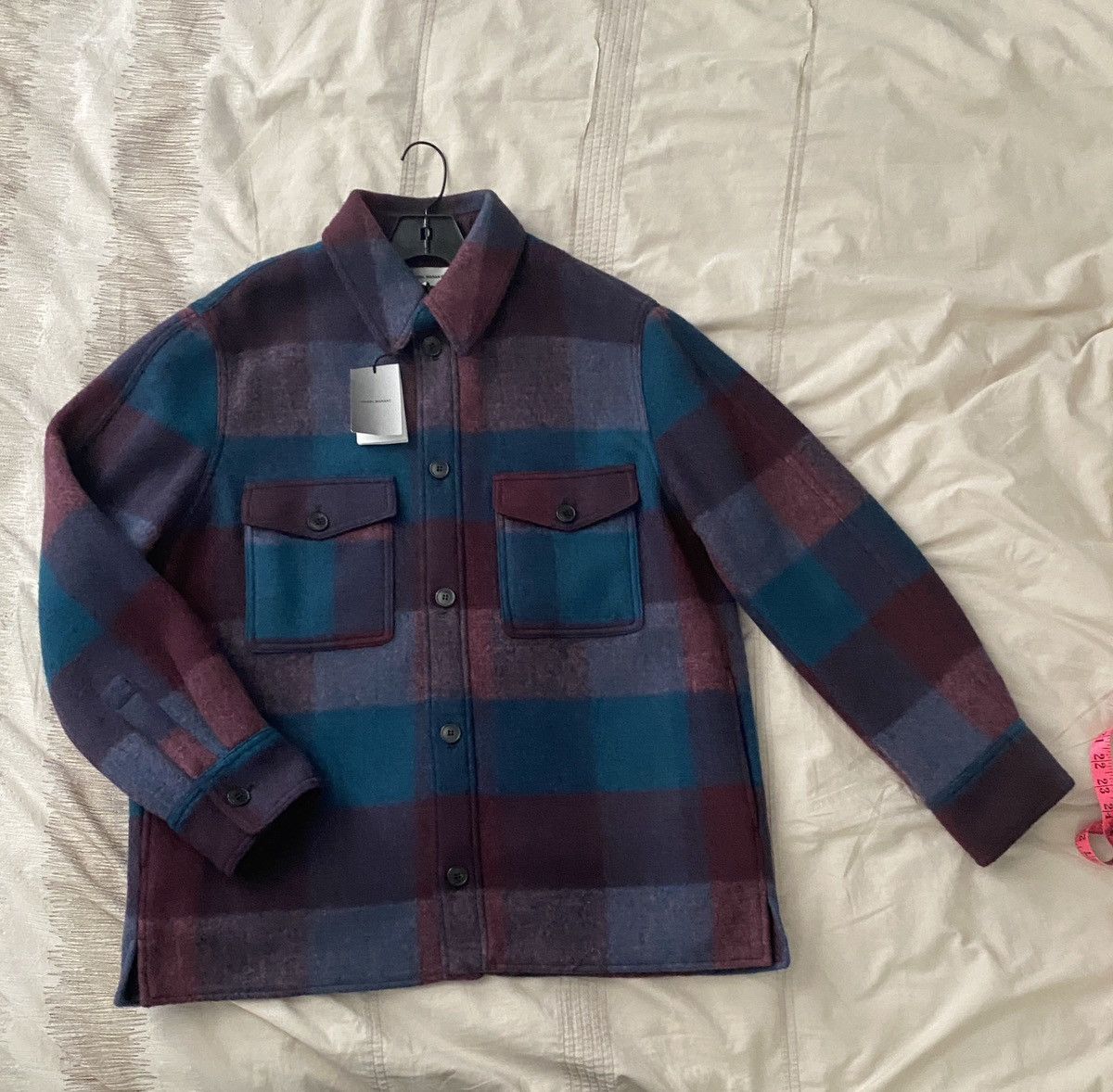 Isabel Marant ISABEL MARANT Purple & Blue Check Kervon Jacket Size US L / EU 52-54 / 3 - 1 Thumbnail