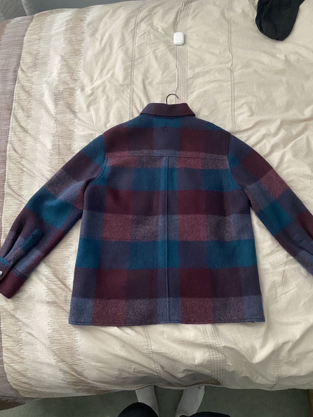 Isabel Marant ISABEL MARANT Purple & Blue Check Kervon Jacket Size US L / EU 52-54 / 3 - 2 Thumbnail
