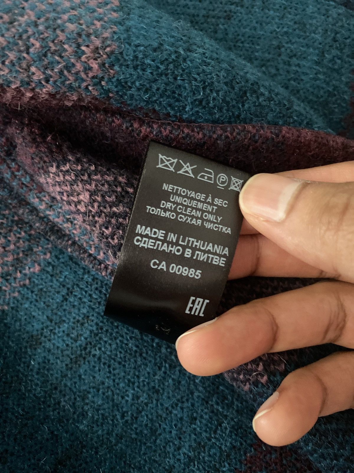 Isabel Marant ISABEL MARANT Purple & Blue Check Kervon Jacket Size US L / EU 52-54 / 3 - 4 Thumbnail