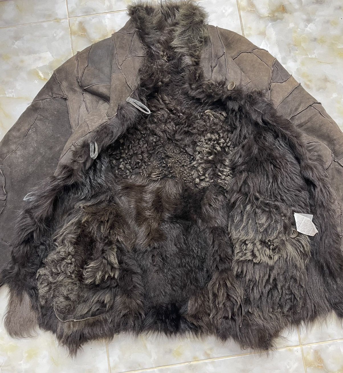 Vintage Sheepskin Real Fur Jacket Patchwork Size US M / EU 48-50 / 2 - 11 Thumbnail