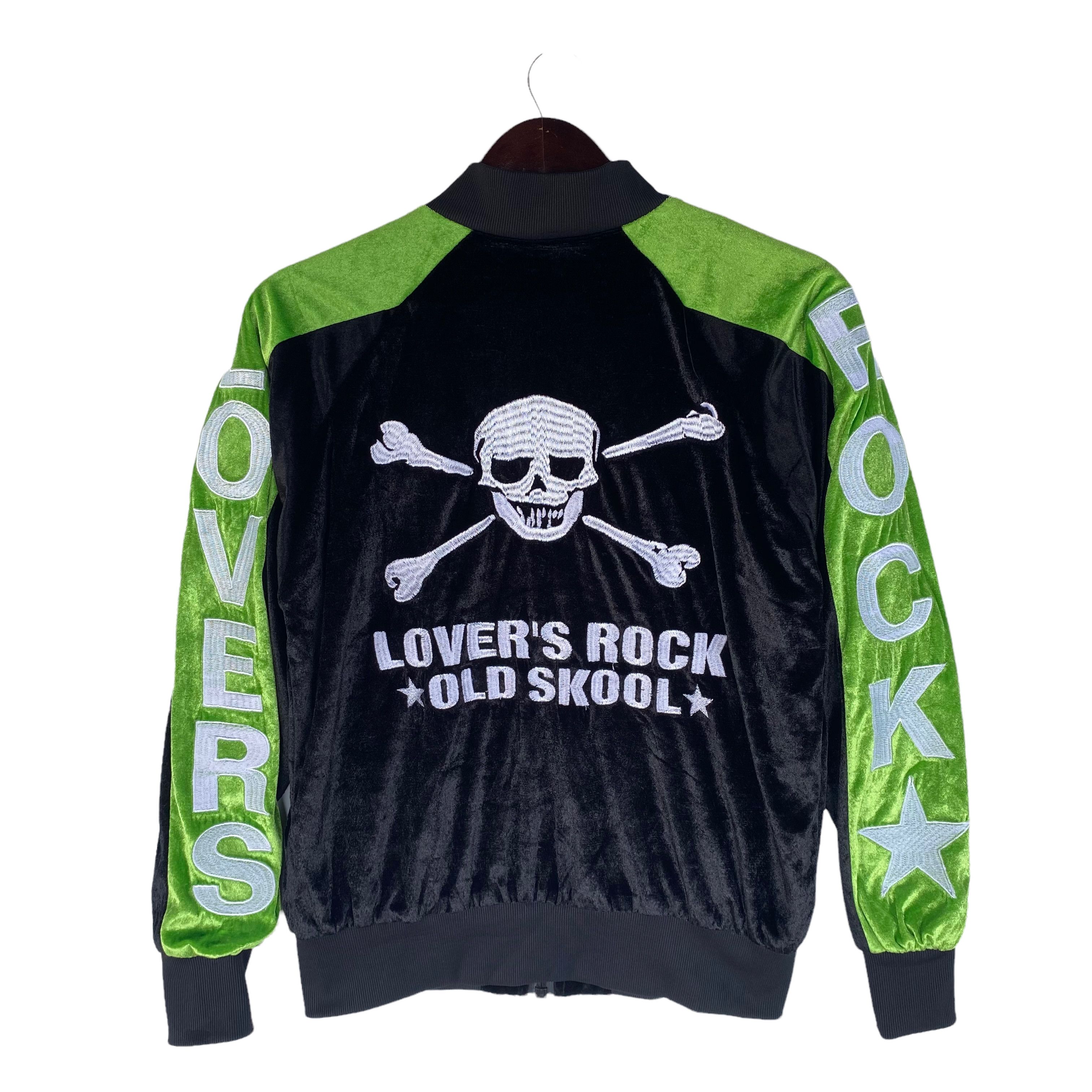 image of Lovers Rock x Sukajan Souvenir Jacket Vintage Superlovers Lover's Rock Velvet Embroidered Jacket in