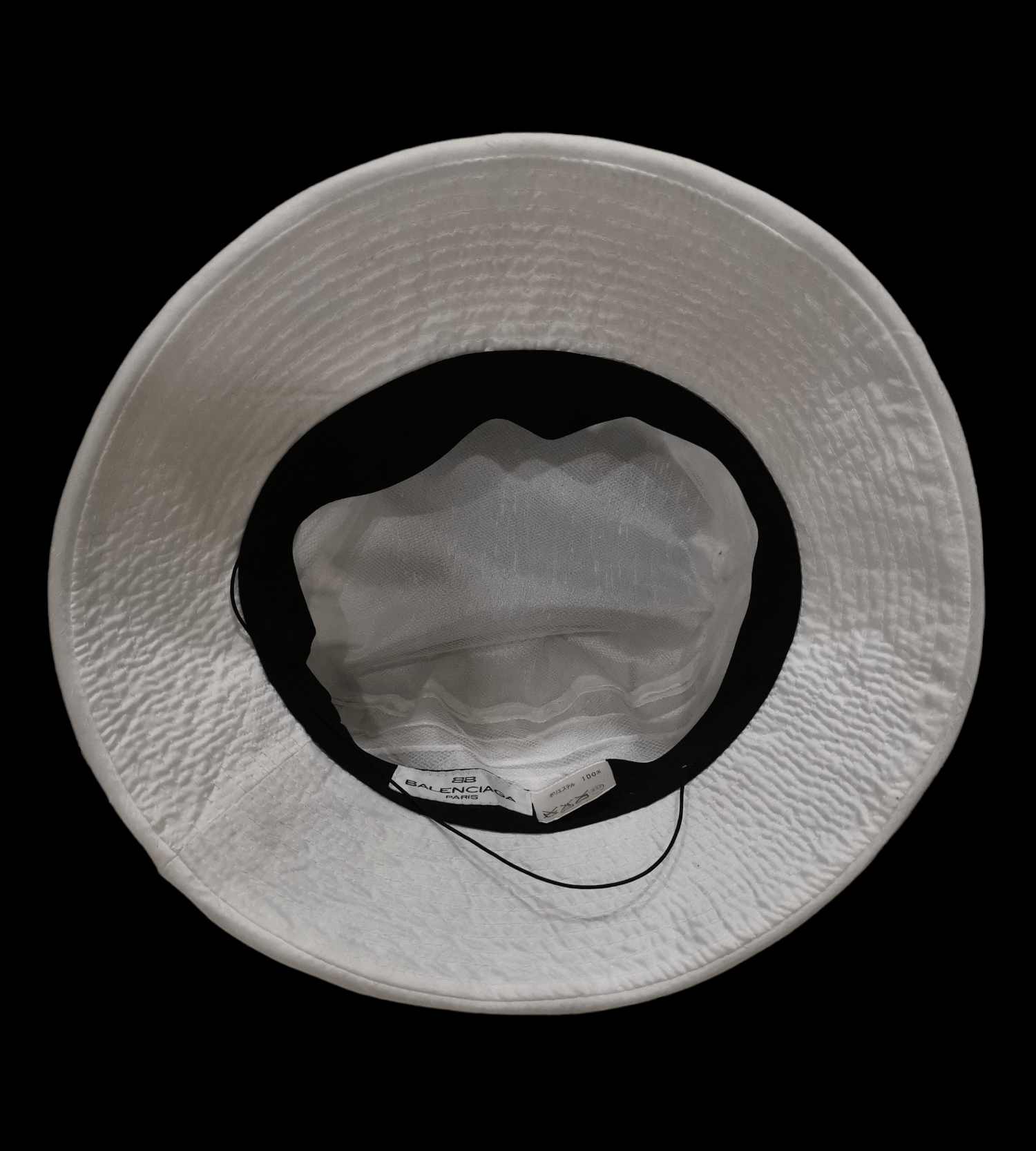 Balenciaga Balenciaga Paris White Hats Size ONE SIZE - 4 Thumbnail