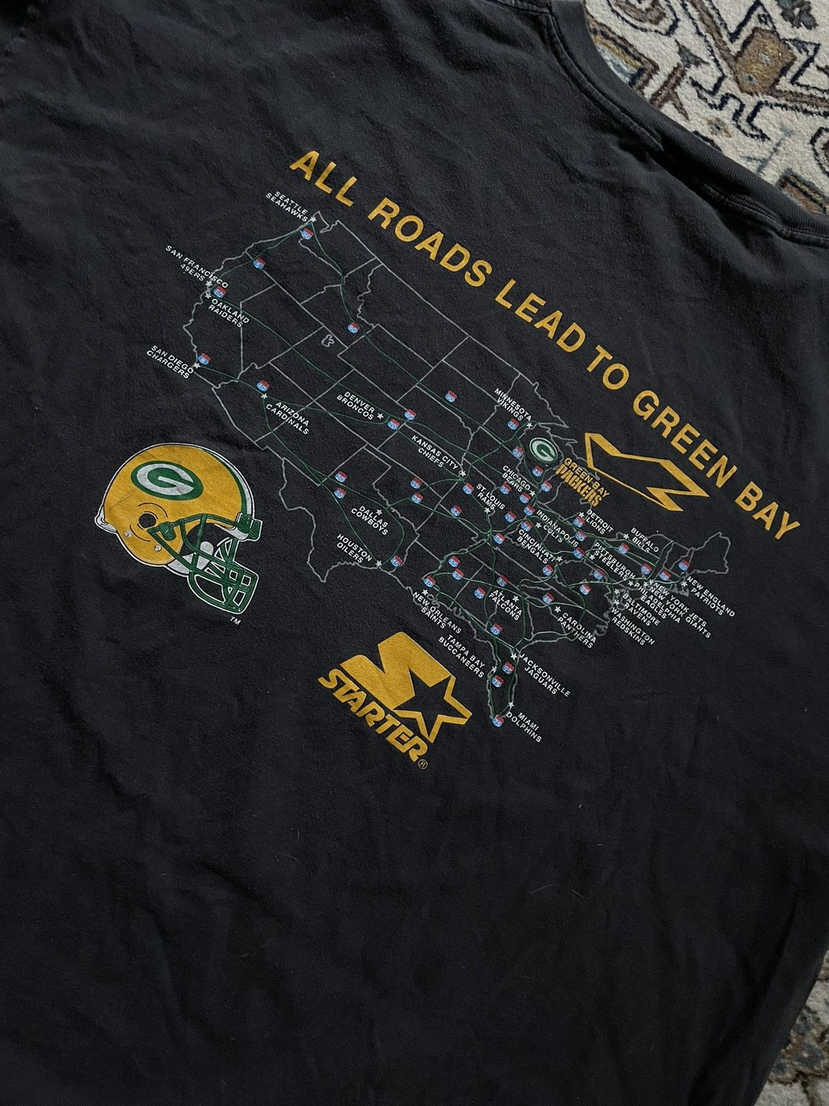 Starter Vintage 90s Green Bay Packers Starter Tee Size US XL / EU 56 / 4 - 3 Thumbnail
