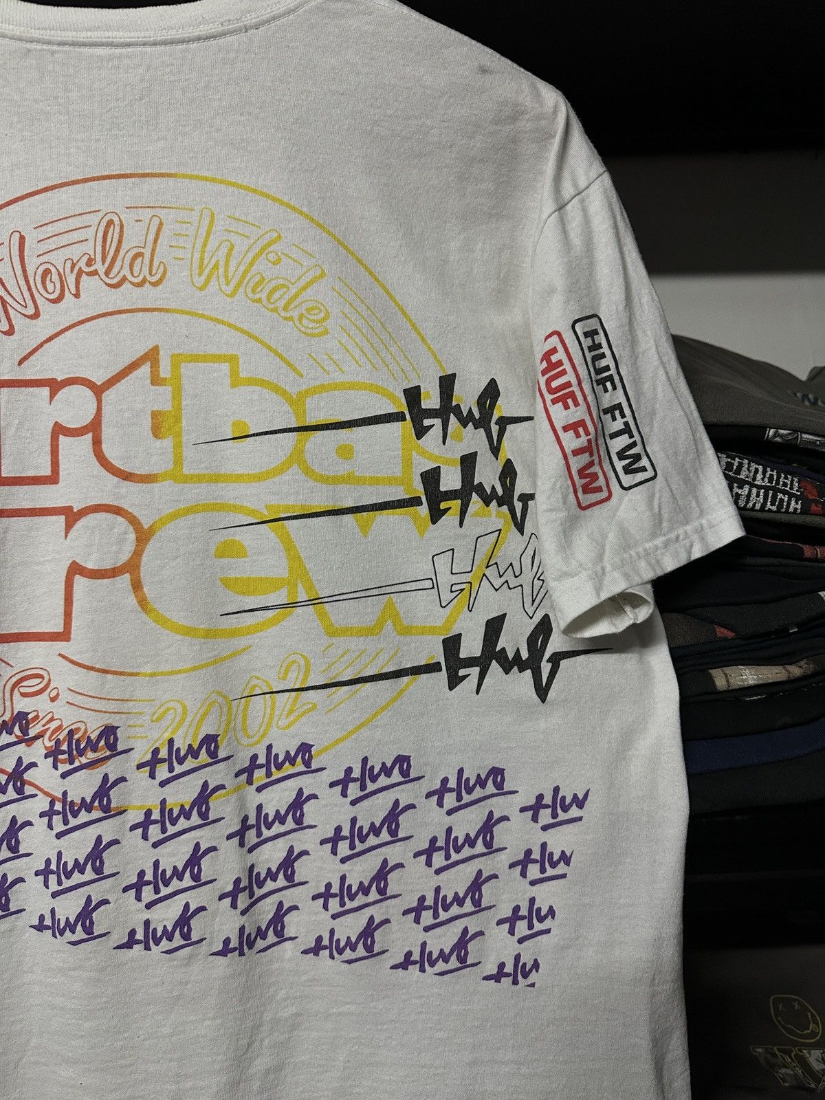 Huf × Vintage Vintage Huf Ftw Skateboard All Logo Tee Size US XL / EU 56 / 4 - 9 Thumbnail