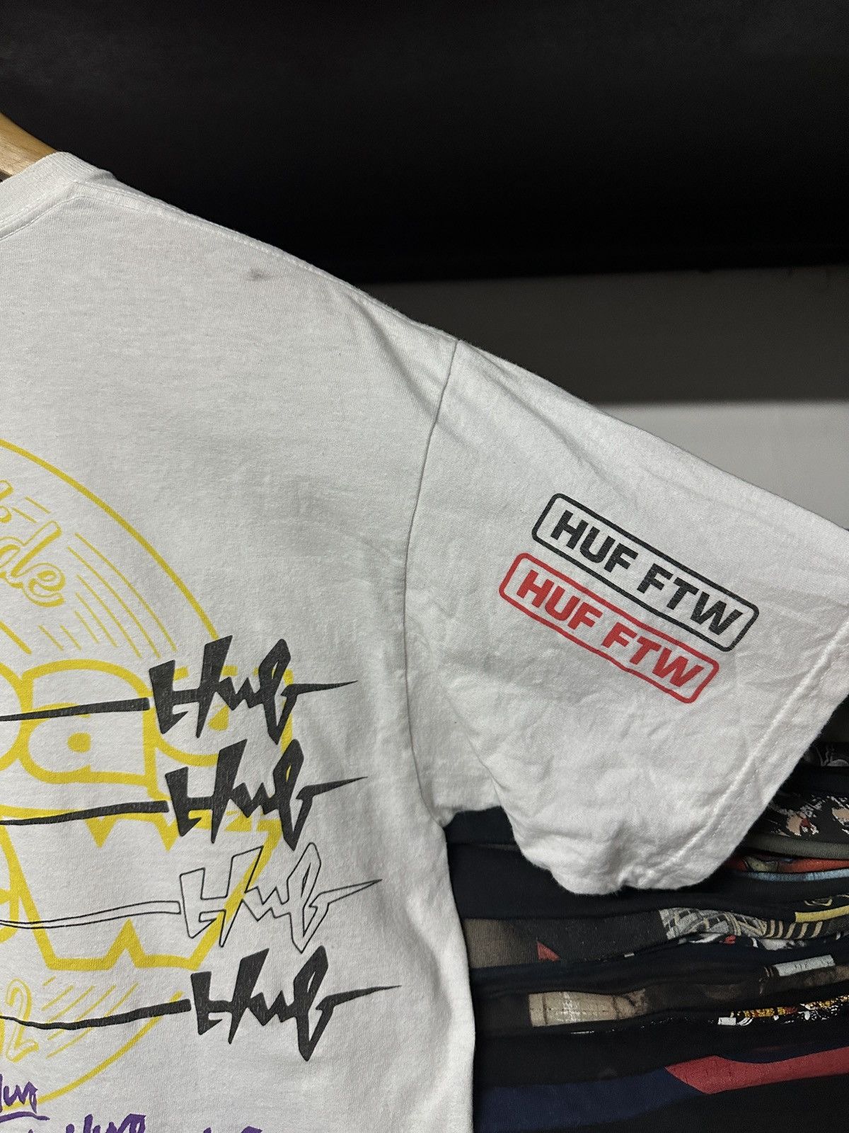 Huf × Vintage Vintage Huf Ftw Skateboard All Logo Tee Size US XL / EU 56 / 4 - 11 Thumbnail