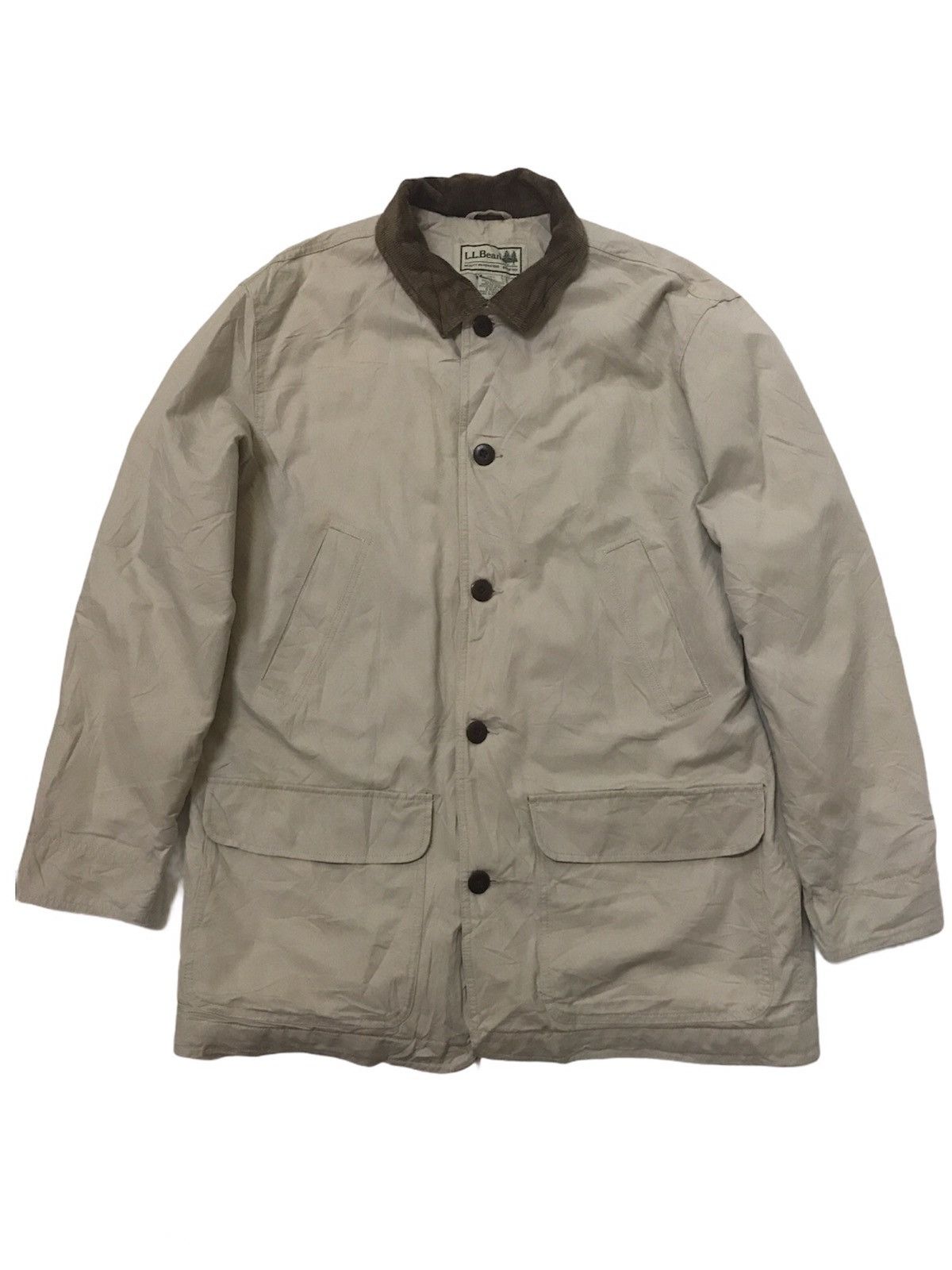 image of L L Bean x Vintage L.l. Bean Hunting Jacket in Cream, Men's (Size Large)
