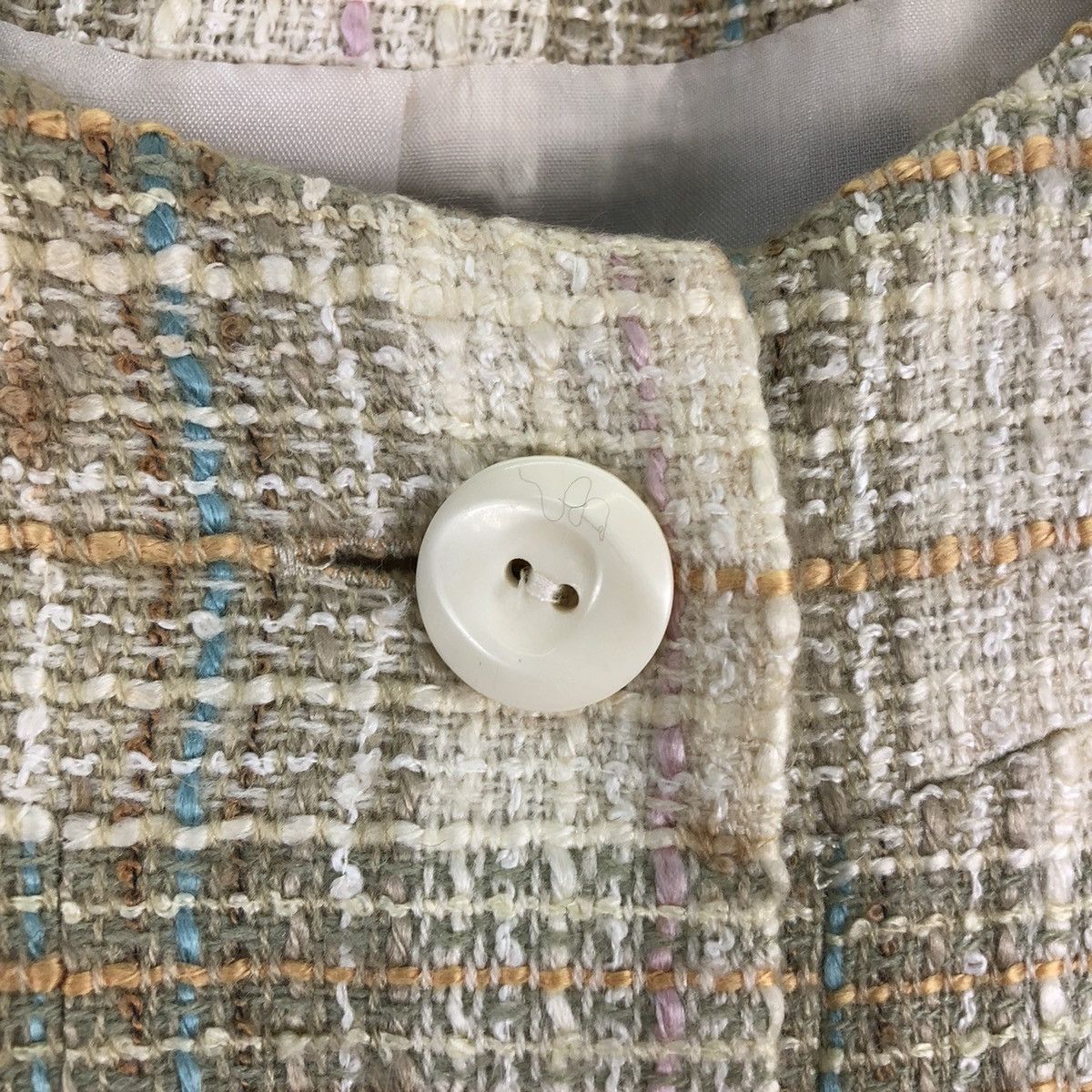 Japanese Brand × Vintage Vintage 90's Tweed Jacket Women Cropped by A Moble Woman Size M / US 6-8 / IT 42-44 - 7 Thumbnail