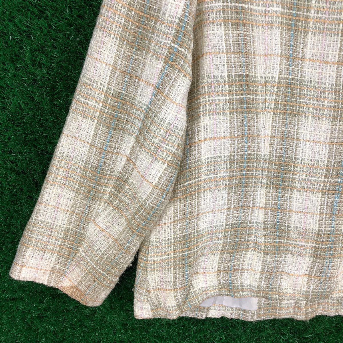 Japanese Brand × Vintage Vintage 90's Tweed Jacket Women Cropped by A Moble Woman Size M / US 6-8 / IT 42-44 - 6 Thumbnail