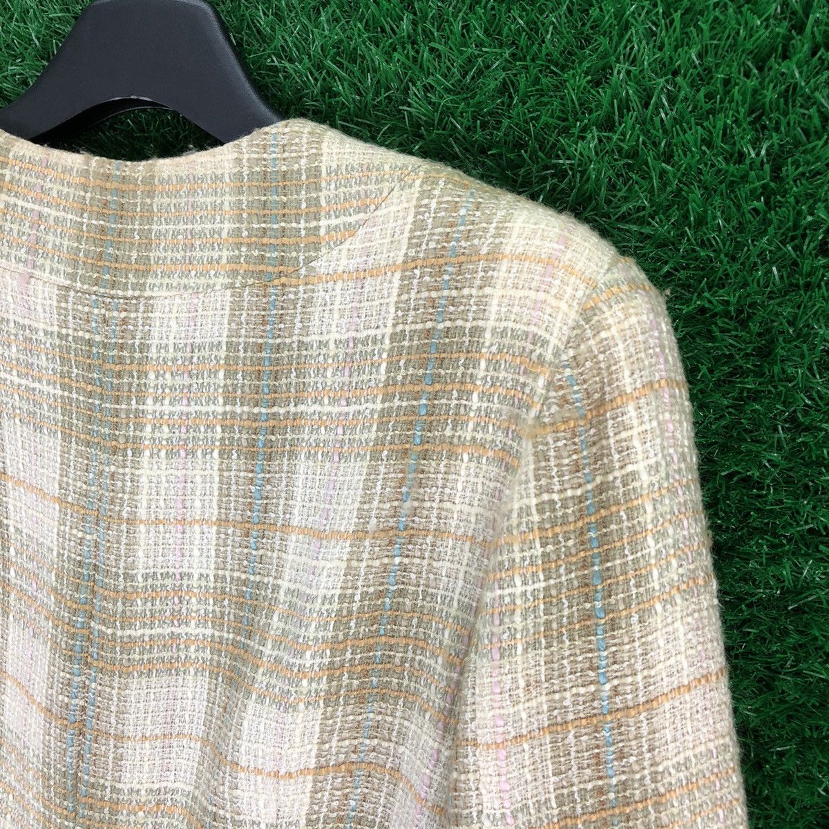 Japanese Brand × Vintage Vintage 90's Tweed Jacket Women Cropped by A Moble Woman Size M / US 6-8 / IT 42-44 - 5 Thumbnail