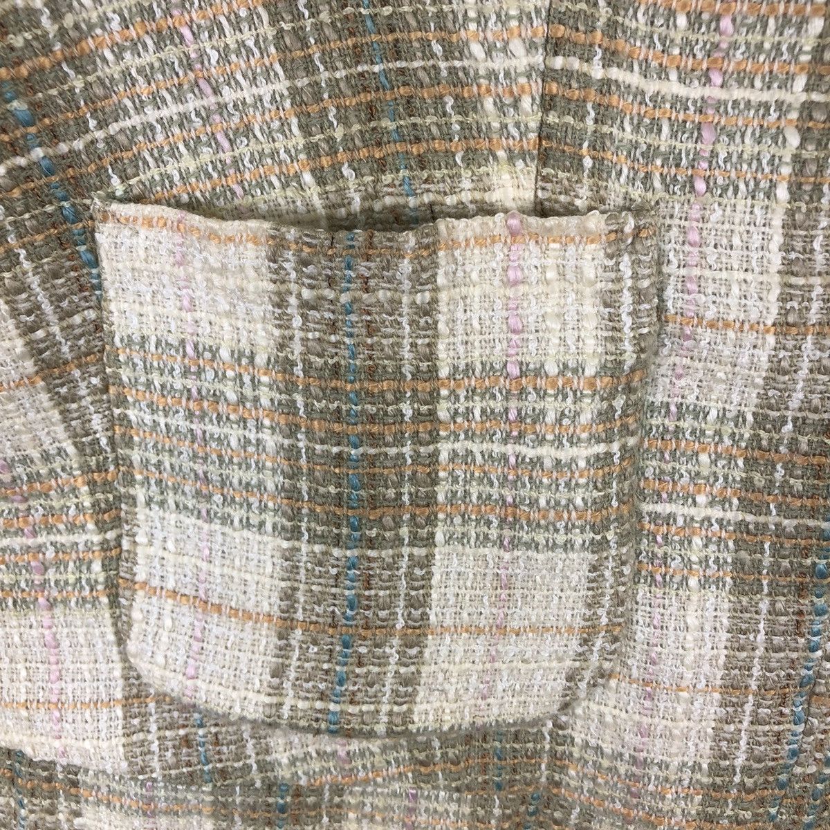 Japanese Brand × Vintage Vintage 90's Tweed Jacket Women Cropped by A Moble Woman Size M / US 6-8 / IT 42-44 - 8 Thumbnail
