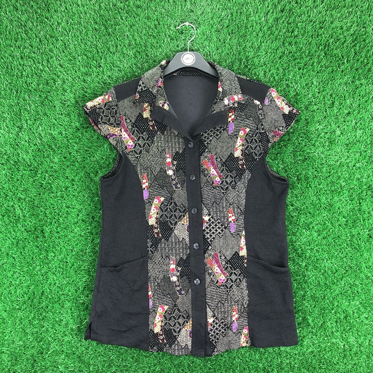 The Unbranded Brand Vintage Women Shirts Button up Sleeveless Size S / US 4 / IT 40 - 1 Thumbnail