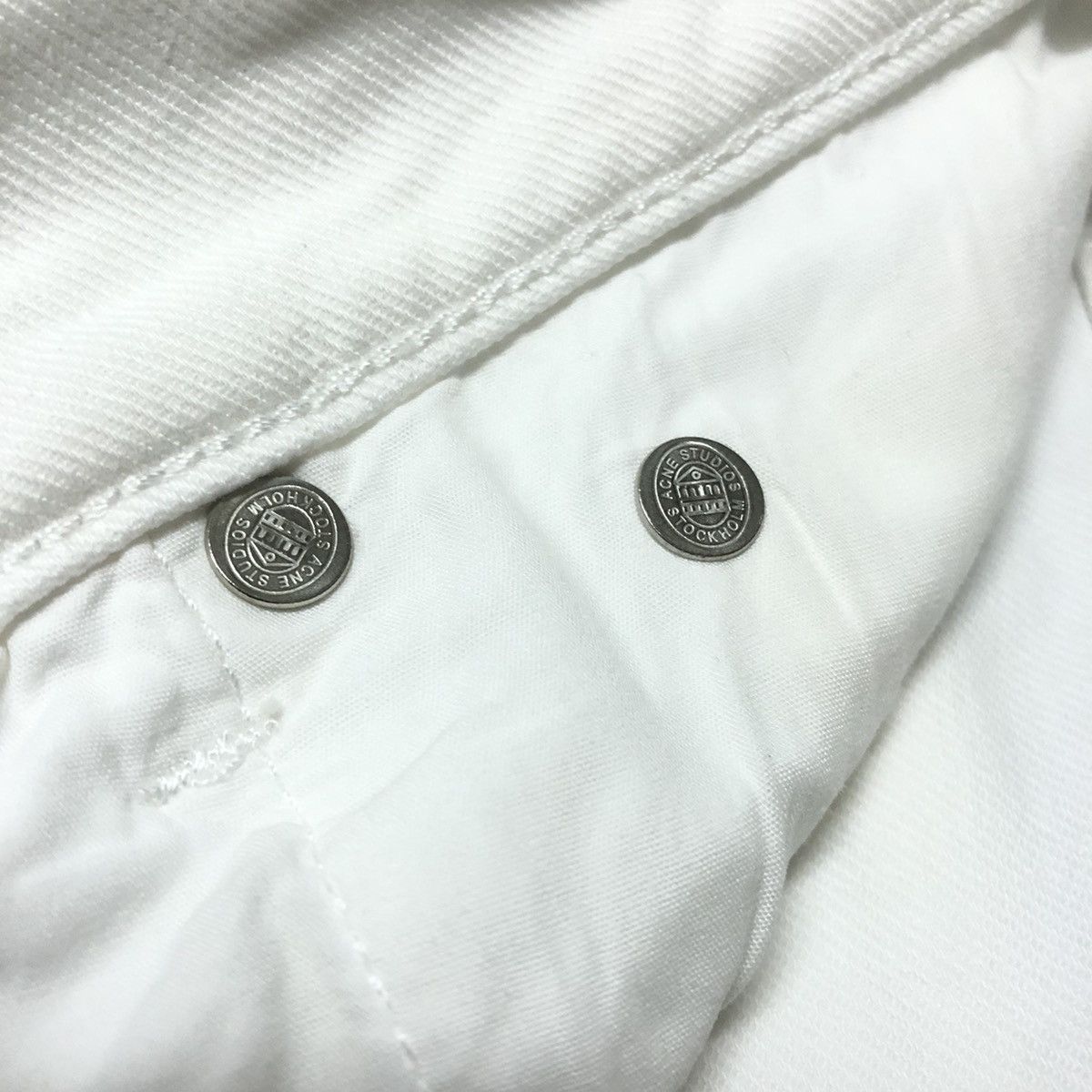 Acne Studios Acne Studios Ace White Stretchable Denim Size US 30 / EU 46 - 8 Thumbnail