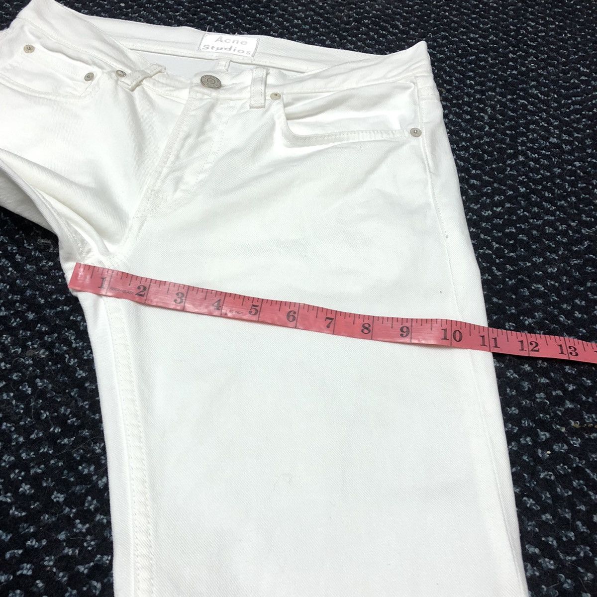 Acne Studios Acne Studios Ace White Stretchable Denim Size US 30 / EU 46 - 11 Thumbnail