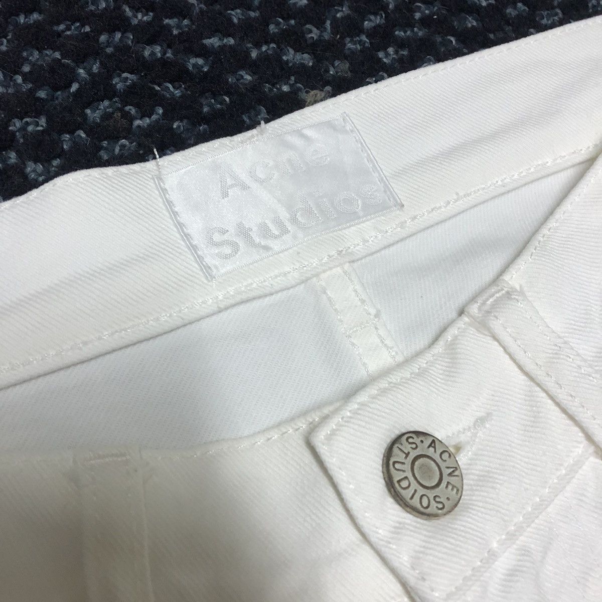 Acne Studios Acne Studios Ace White Stretchable Denim Size US 30 / EU 46 - 3 Thumbnail