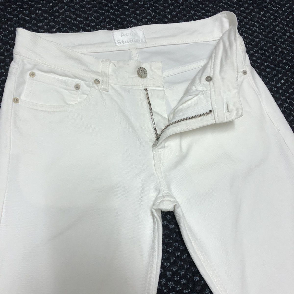 Acne Studios Acne Studios Ace White Stretchable Denim Size US 30 / EU 46 - 6 Thumbnail