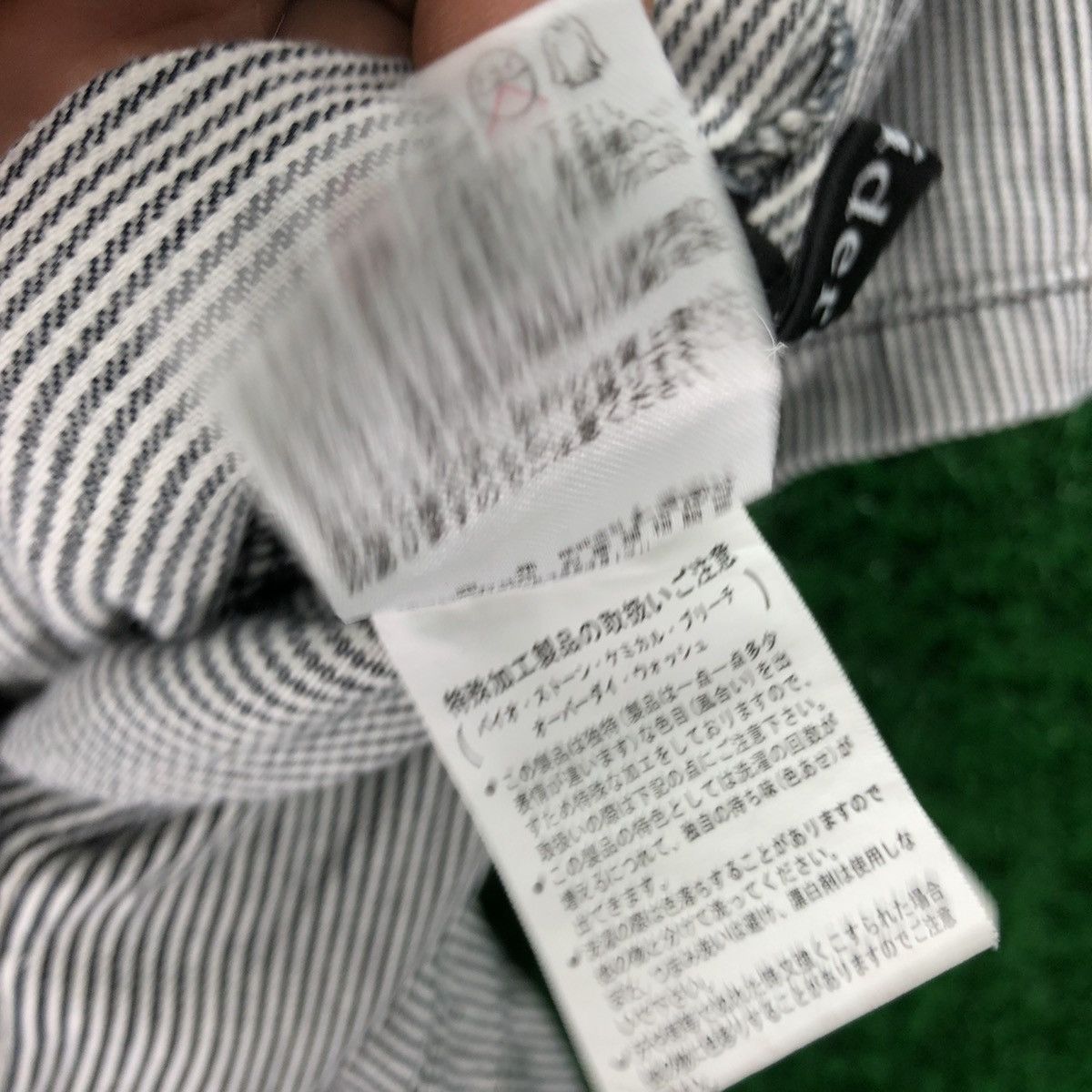 Japanese Brand Hickory Stripe Shortsleeve Coverall Quarter Pants Size US 34 / EU 50 - 16 Thumbnail