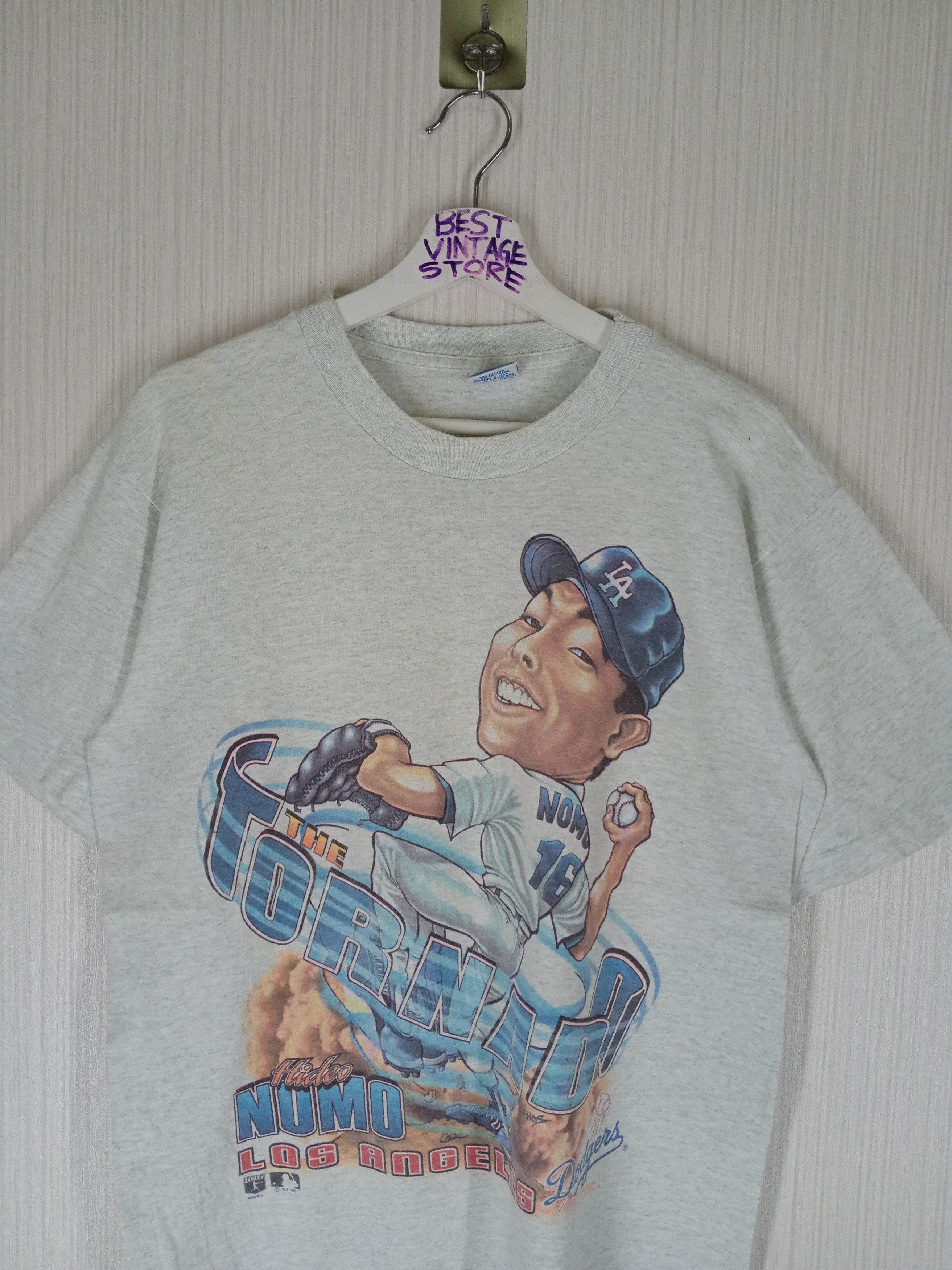 MLB Vintage 90s The Tornado Hideo Nomo Dodgers Size US M / EU 48-50 / 2 - 3 Thumbnail