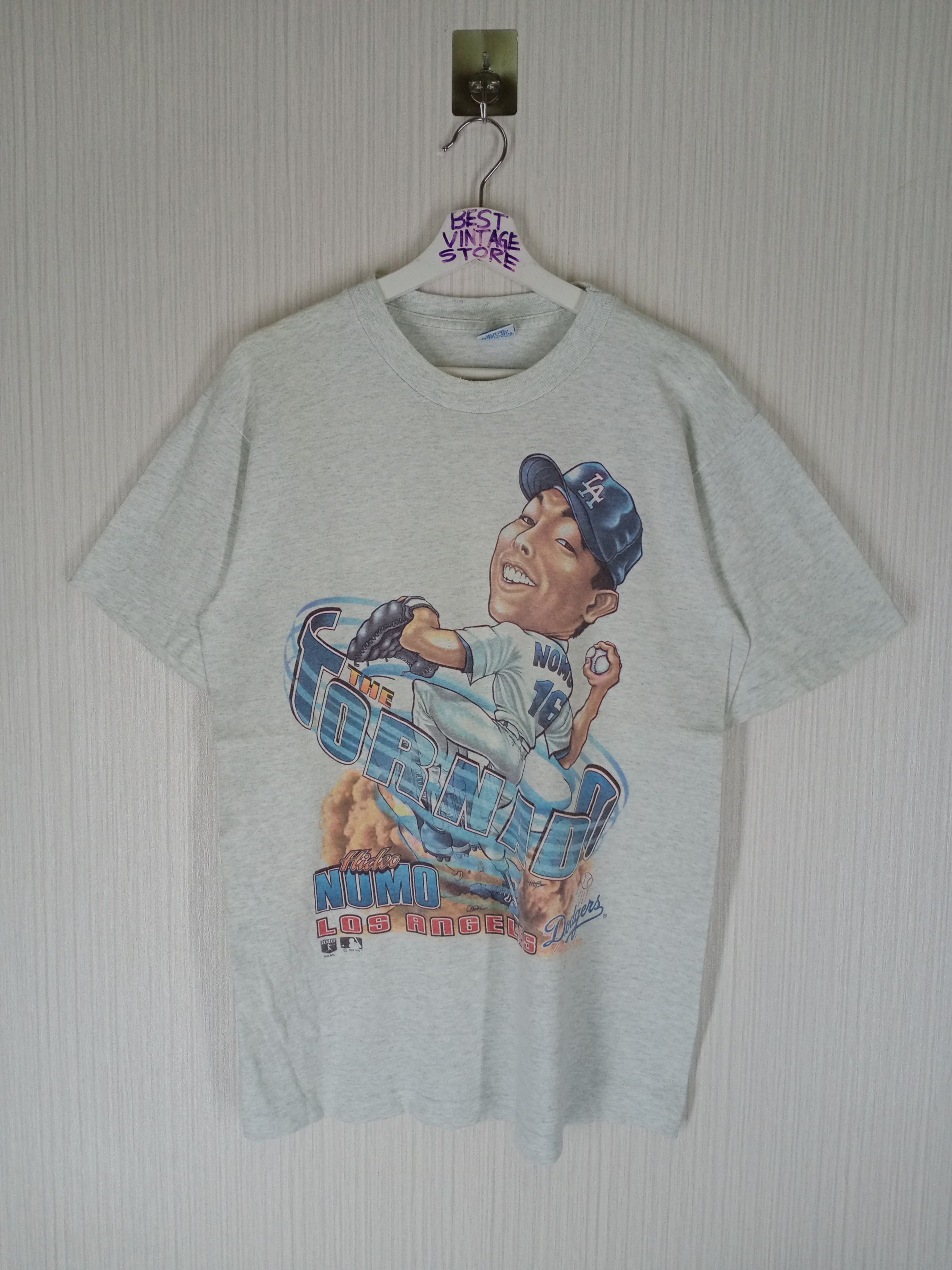 Vintage 1995 Los Angeles Dodgers Hideo Nomo Salem Sportswear T-Shirt Sz.XL