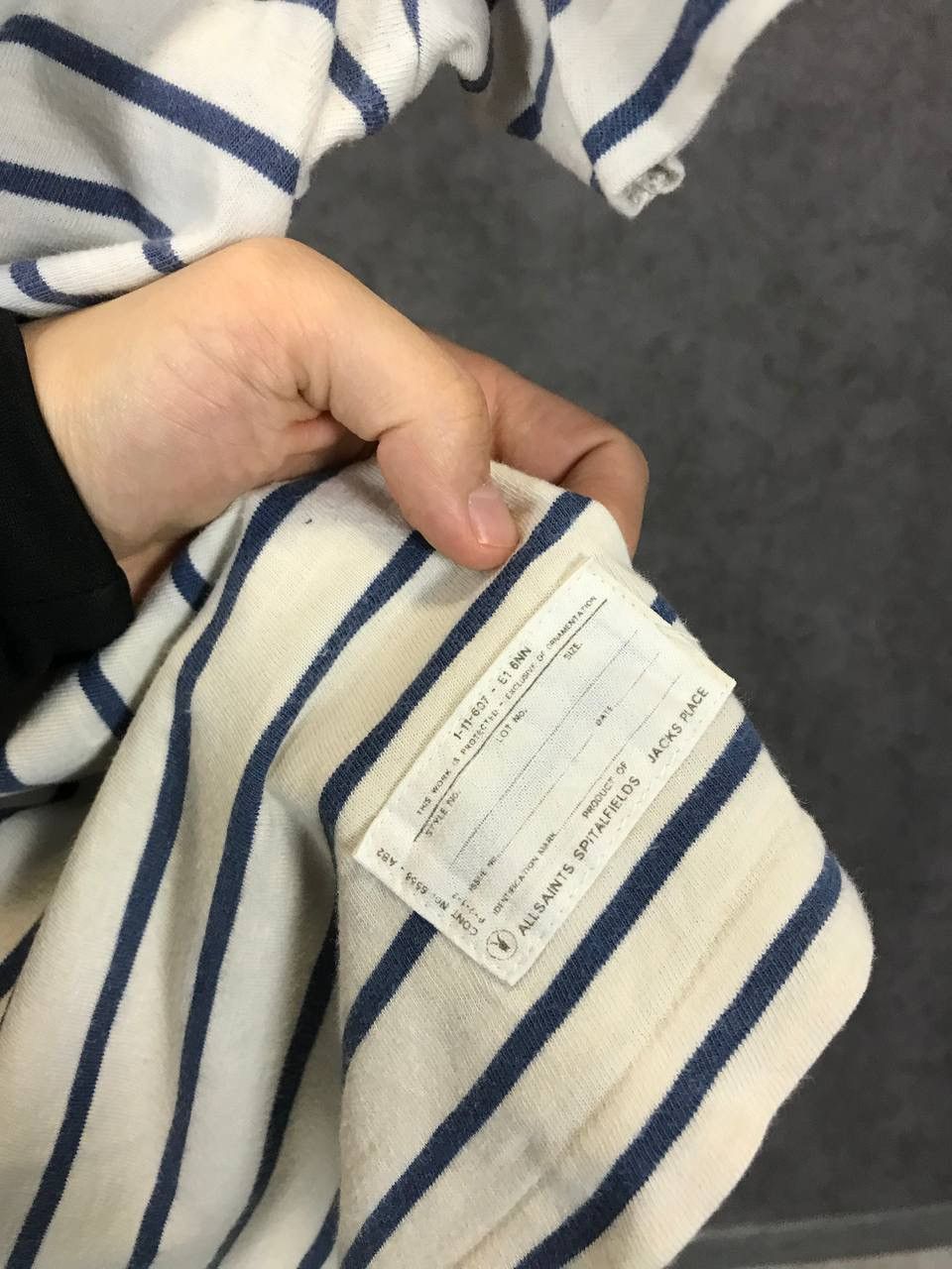 Allsaints Allsaints vintage striped streetwear tee Size US L / EU 52-54 / 3 - 3 Thumbnail