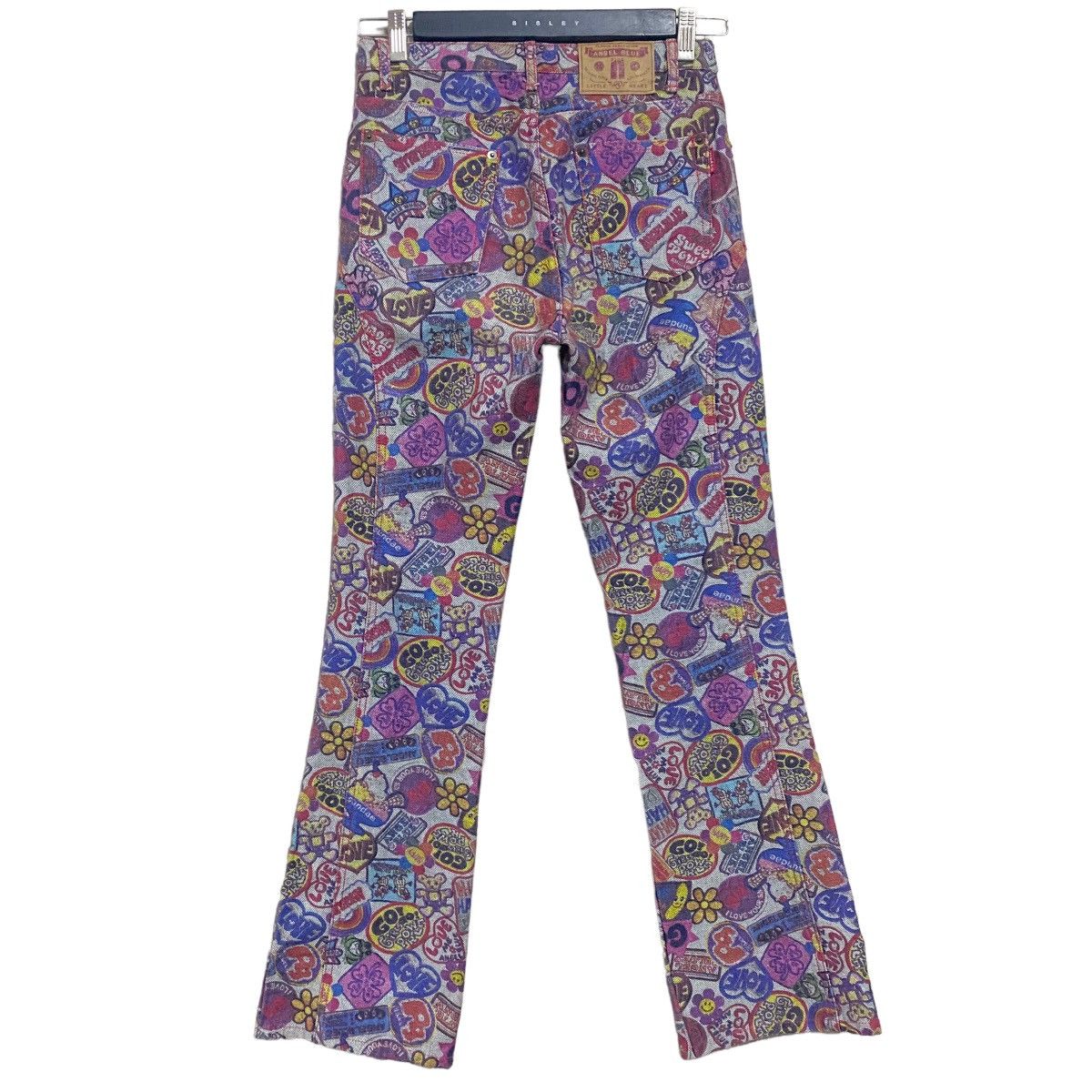 Hysteric Glamour Japanese Brand ANGEL BLUE Denim Flare Jeans All Over Prints Size 27" / US 4 / IT 40 - 1 Thumbnail
