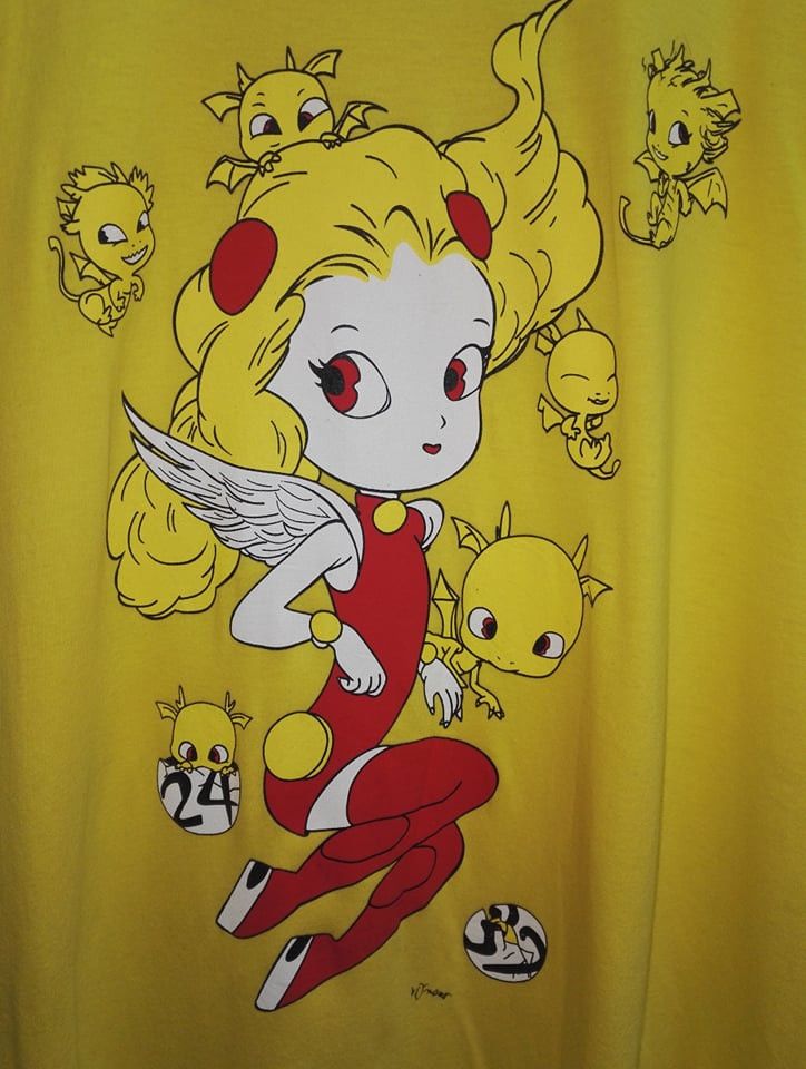 Japanese Brand Rare🔥 Takashi Murakami x 24 Hour Television Tee- shirt Size US L / EU 52-54 / 3 - 2 Thumbnail