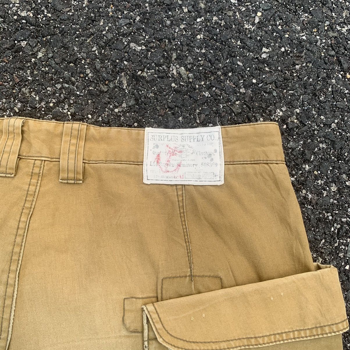 Vintage 8-Pocket Vintage Surplus Big Pocket Cropped Faded Pants Size US 35 - 15 Thumbnail