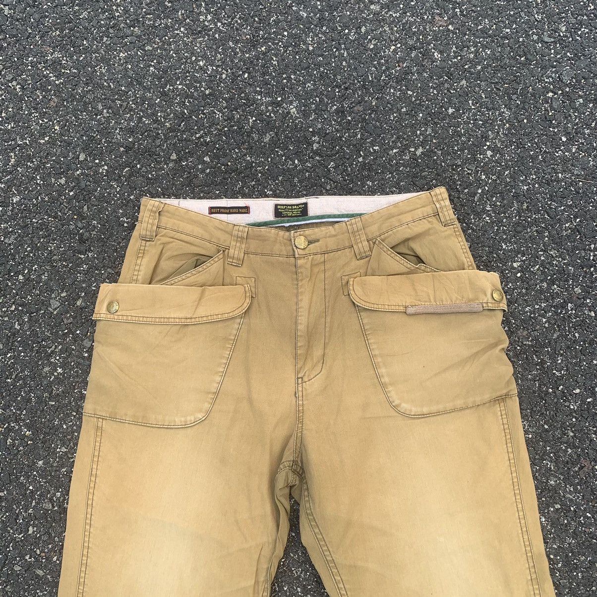 Vintage 8-Pocket Vintage Surplus Big Pocket Cropped Faded Pants Size US 35 - 2 Thumbnail