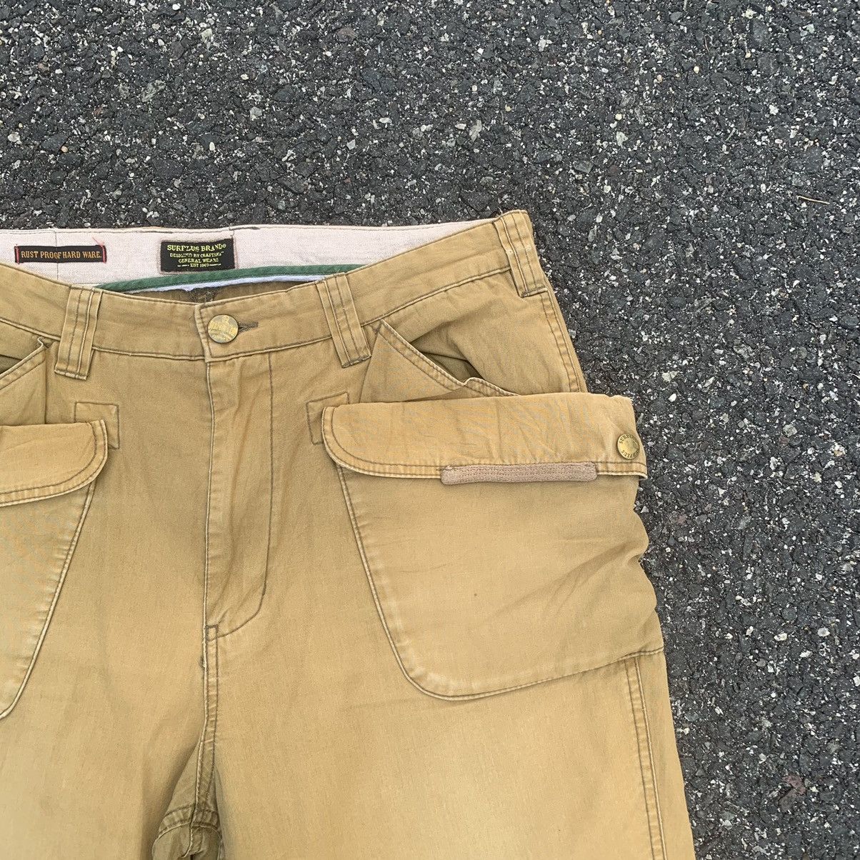 Vintage 8-Pocket Vintage Surplus Big Pocket Cropped Faded Pants Size US 35 - 4 Thumbnail