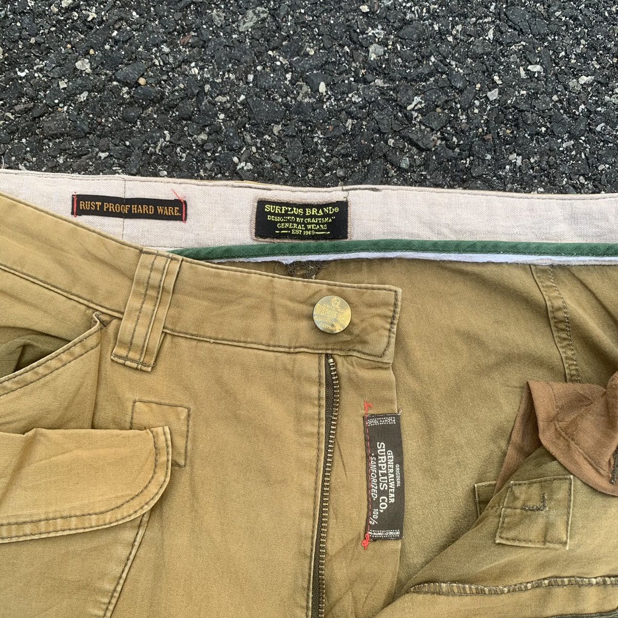 Vintage 8-Pocket Vintage Surplus Big Pocket Cropped Faded Pants Size US 35 - 7 Thumbnail