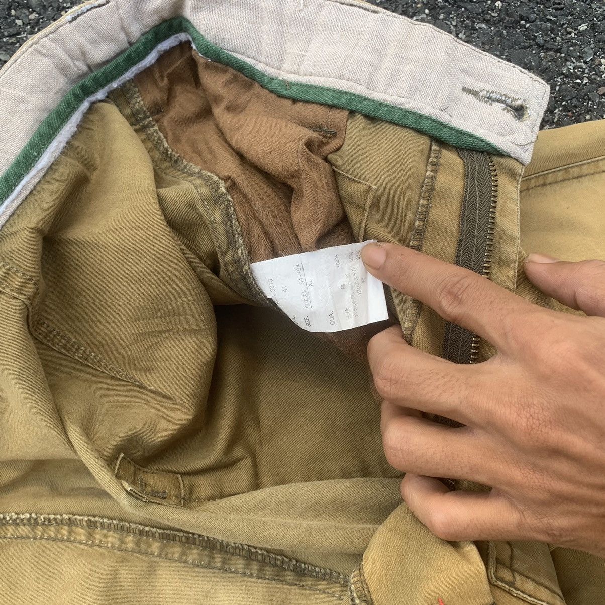 Vintage 8-Pocket Vintage Surplus Big Pocket Cropped Faded Pants Size US 35 - 10 Thumbnail