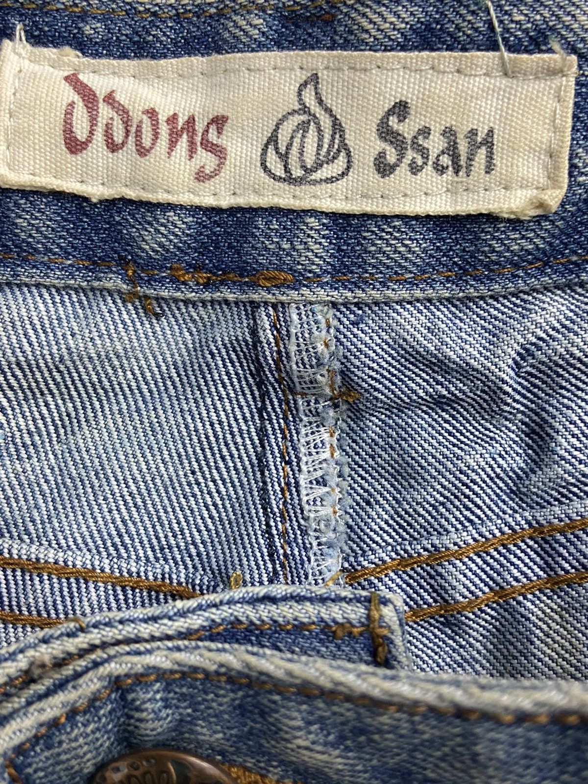 If Six Was Nine × Le Grande Bleu (L.G.B.) LGB Kapital Junya Style Flared Jeans With Leather Belt Size US 30 / EU 46 - 13 Thumbnail