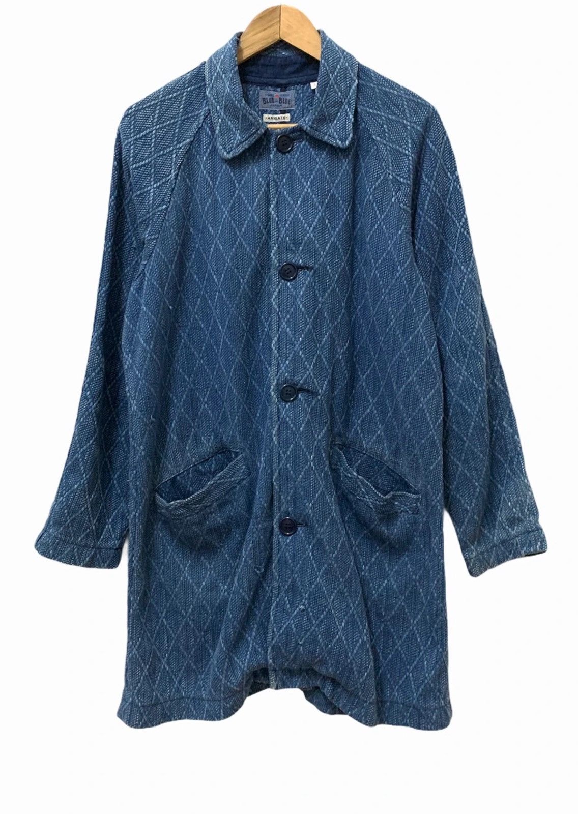 Blue Blue Japan × Japanese Brand GRAIL ‼️ Blue Blue Japan Rebuilt Indigo Kimono Samurai Japan Size US M / EU 48-50 / 2 - 1 Thumbnail