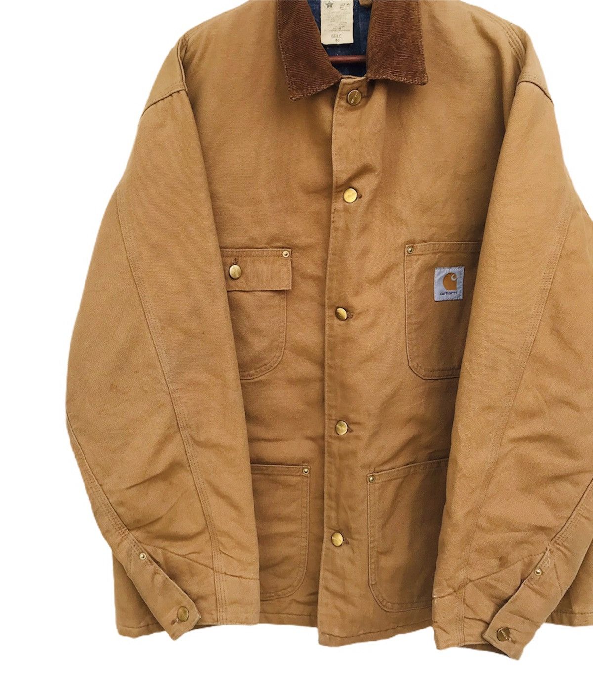 Carhartt Vintage 80s Carhatt blankett brown duck chore jacket 4pocket Size US XL / EU 56 / 4 - 2 Thumbnail