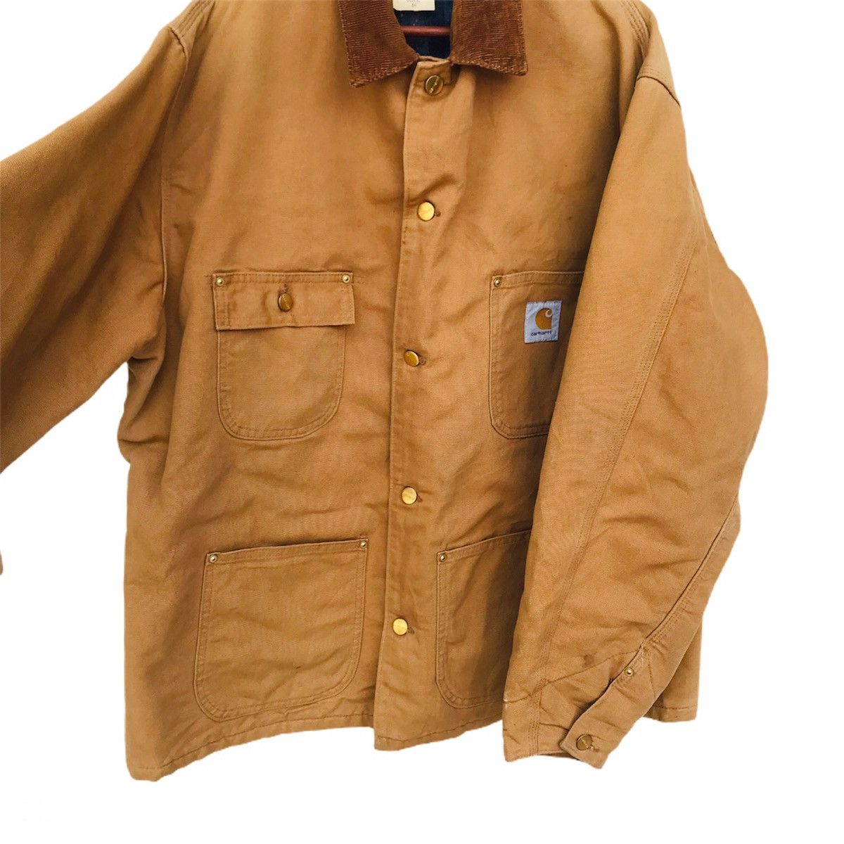 Carhartt Vintage 80s Carhatt blankett brown duck chore jacket 4pocket Size US XL / EU 56 / 4 - 5 Thumbnail