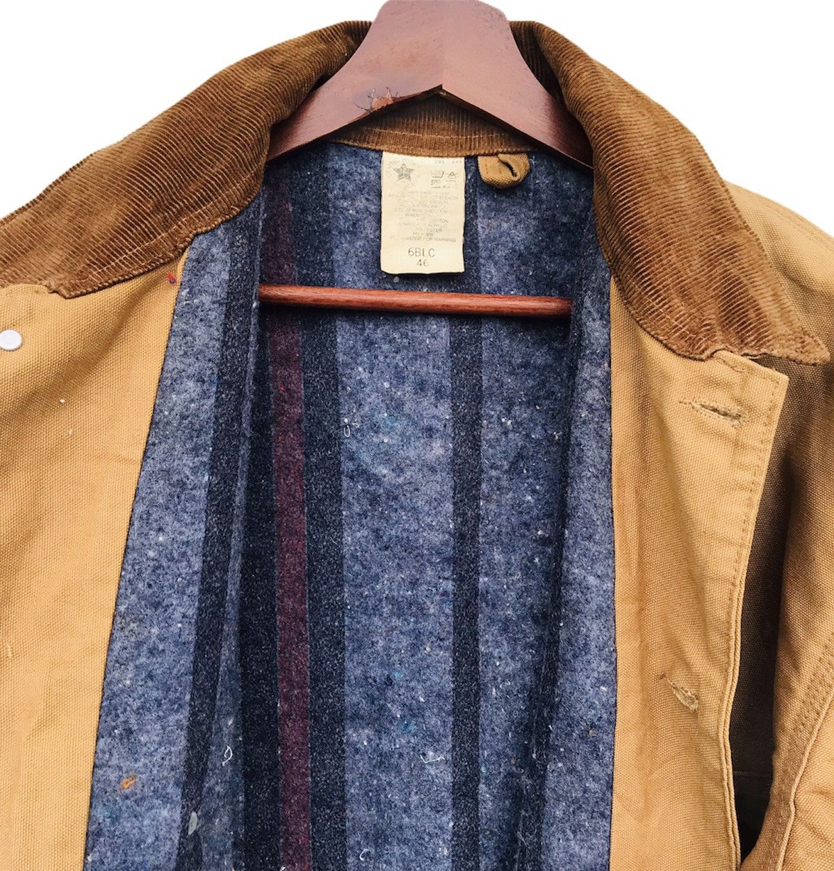 Carhartt Vintage 80s Carhatt blankett brown duck chore jacket 4pocket Size US XL / EU 56 / 4 - 10 Thumbnail