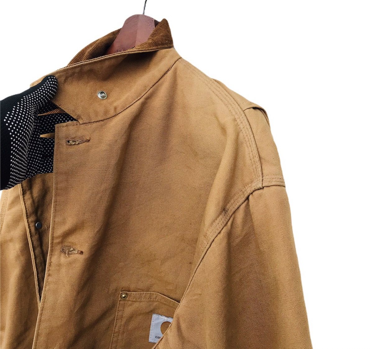 Carhartt Vintage 80s Carhatt blankett brown duck chore jacket 4pocket Size US XL / EU 56 / 4 - 12 Thumbnail