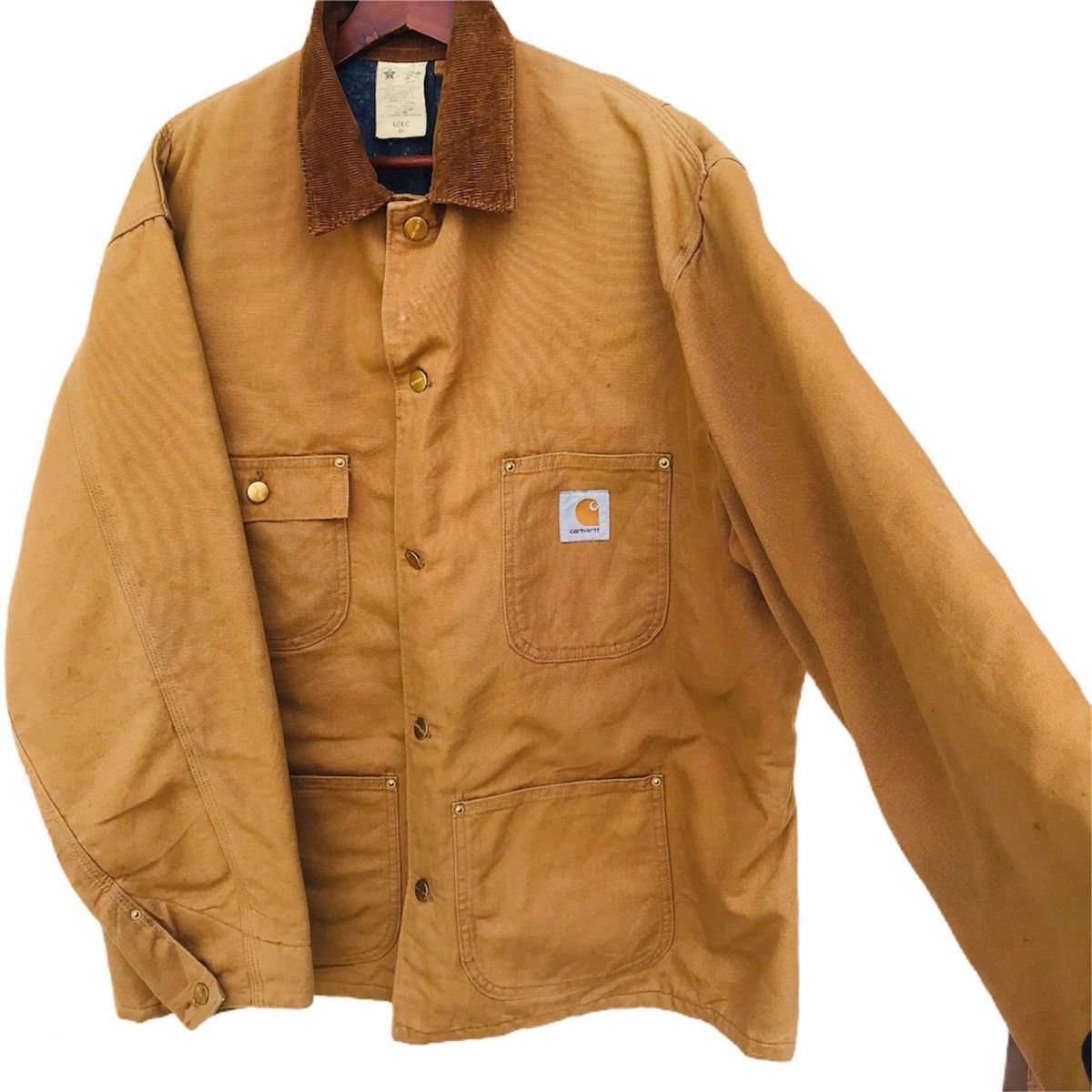 Carhartt Vintage 80s Carhatt blankett brown duck chore jacket 4pocket Size US XL / EU 56 / 4 - 6 Thumbnail